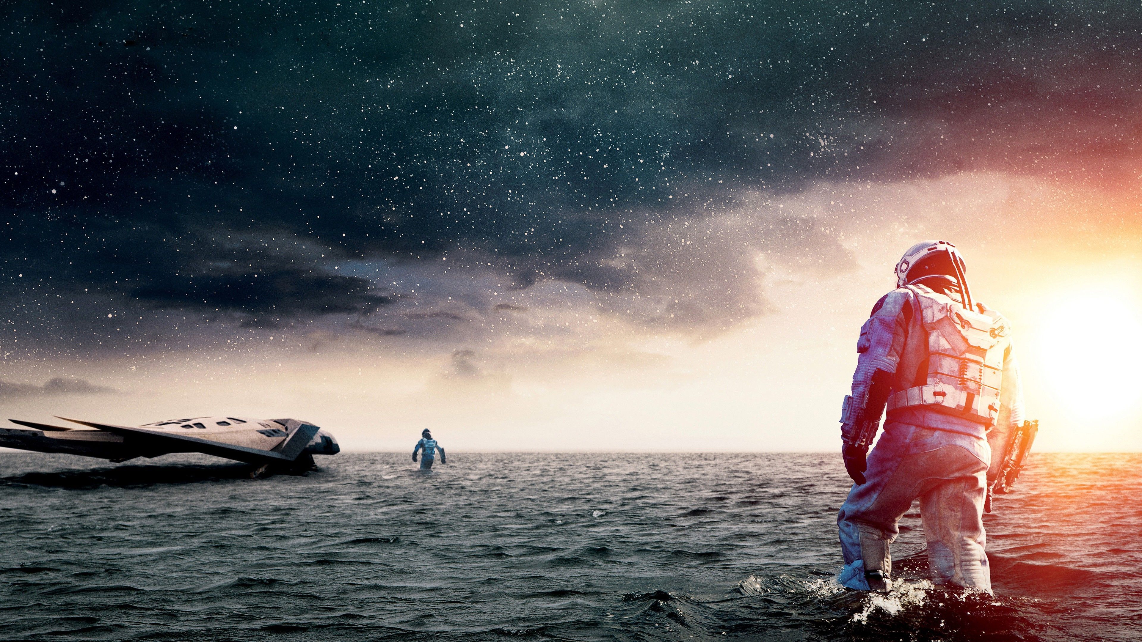 Astronauta Interstellar nell'oceano, 3840x2160 4K, Desktop 4K