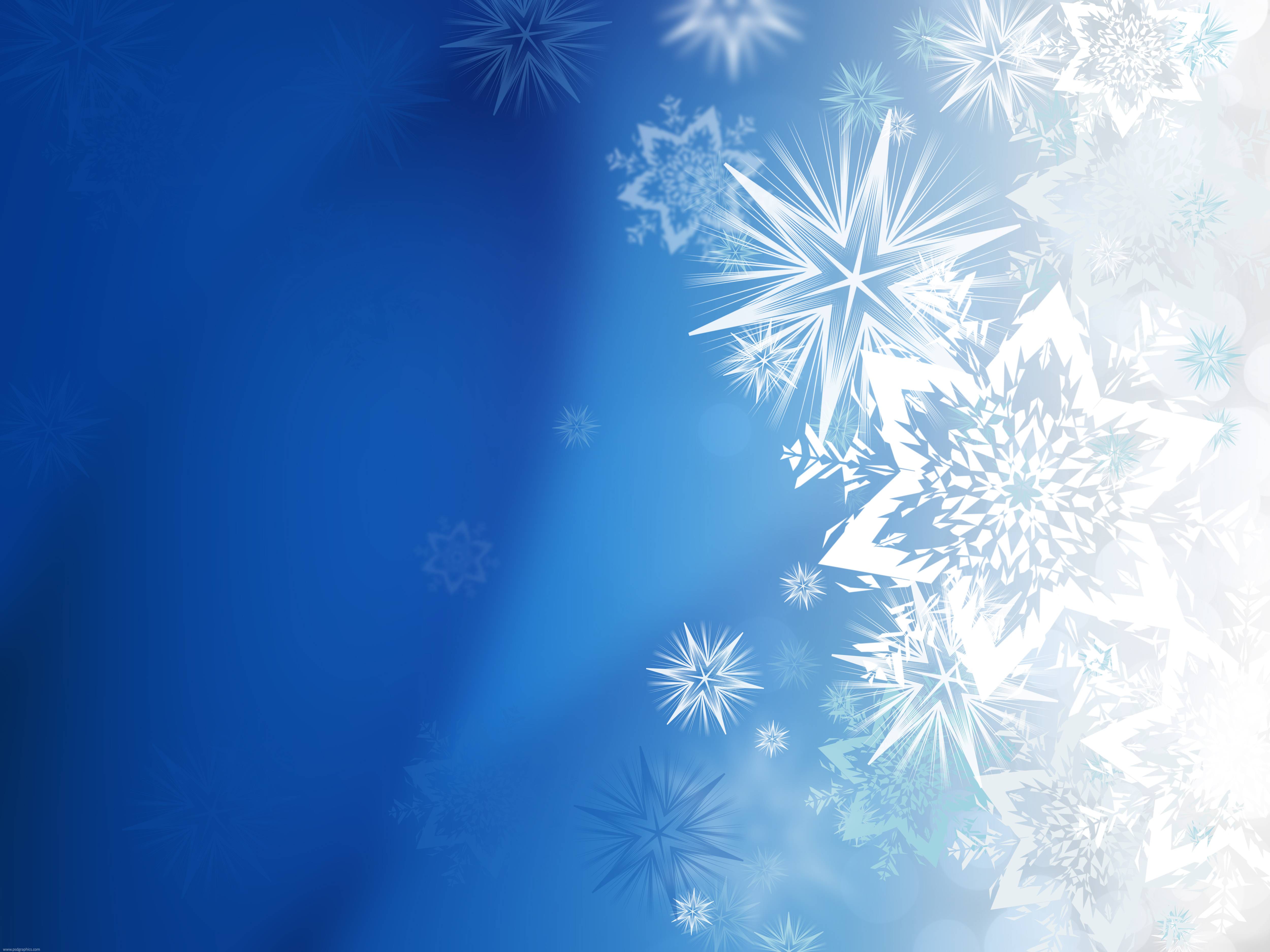 Fiocchi di neve astratti blu, 5000x3750 4K Ultra HD, Monitor 4K