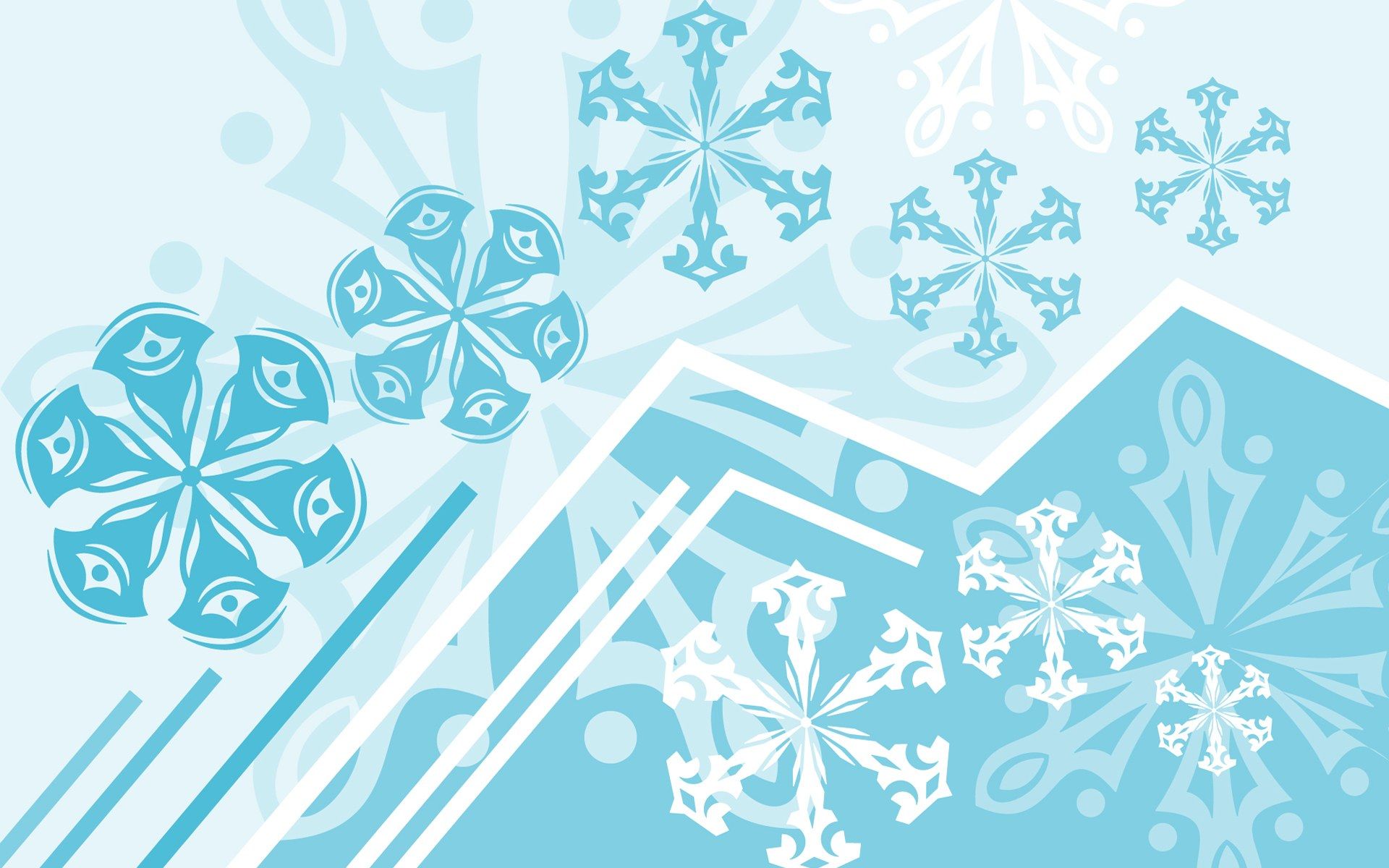 Fiocchi di neve astratti azzurri, 1920x1200 WUXGA, Desktop
