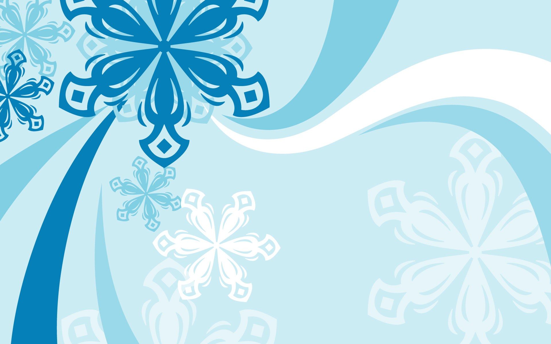Fiocchi di neve astratti blu, 1920x1200 WUXGA, Desktop