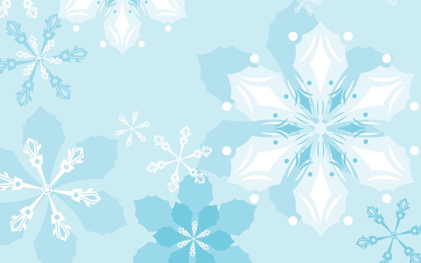 Fiocchi di neve astratti azzurri, 1440x900 HD, Desktop