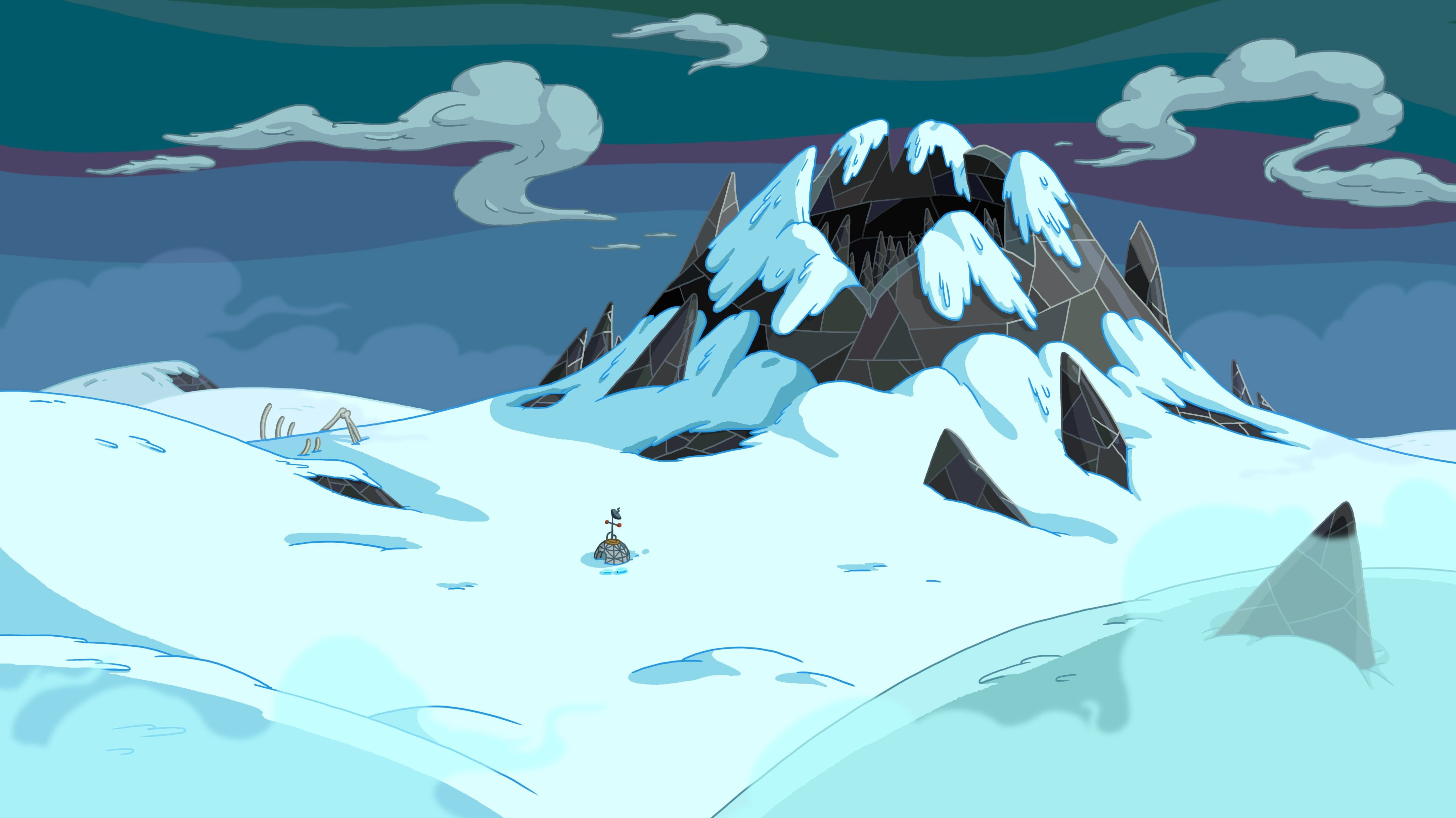 Montagna innevata Adventure Time, 4336x2436 UHD, Monitor 4K