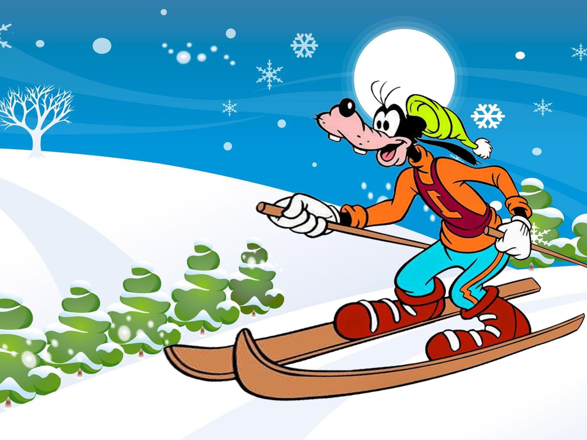 Pippo Disney sugli sci neve, classici d'animazione, 1920x1440 Full HD+ WUXGA, PC