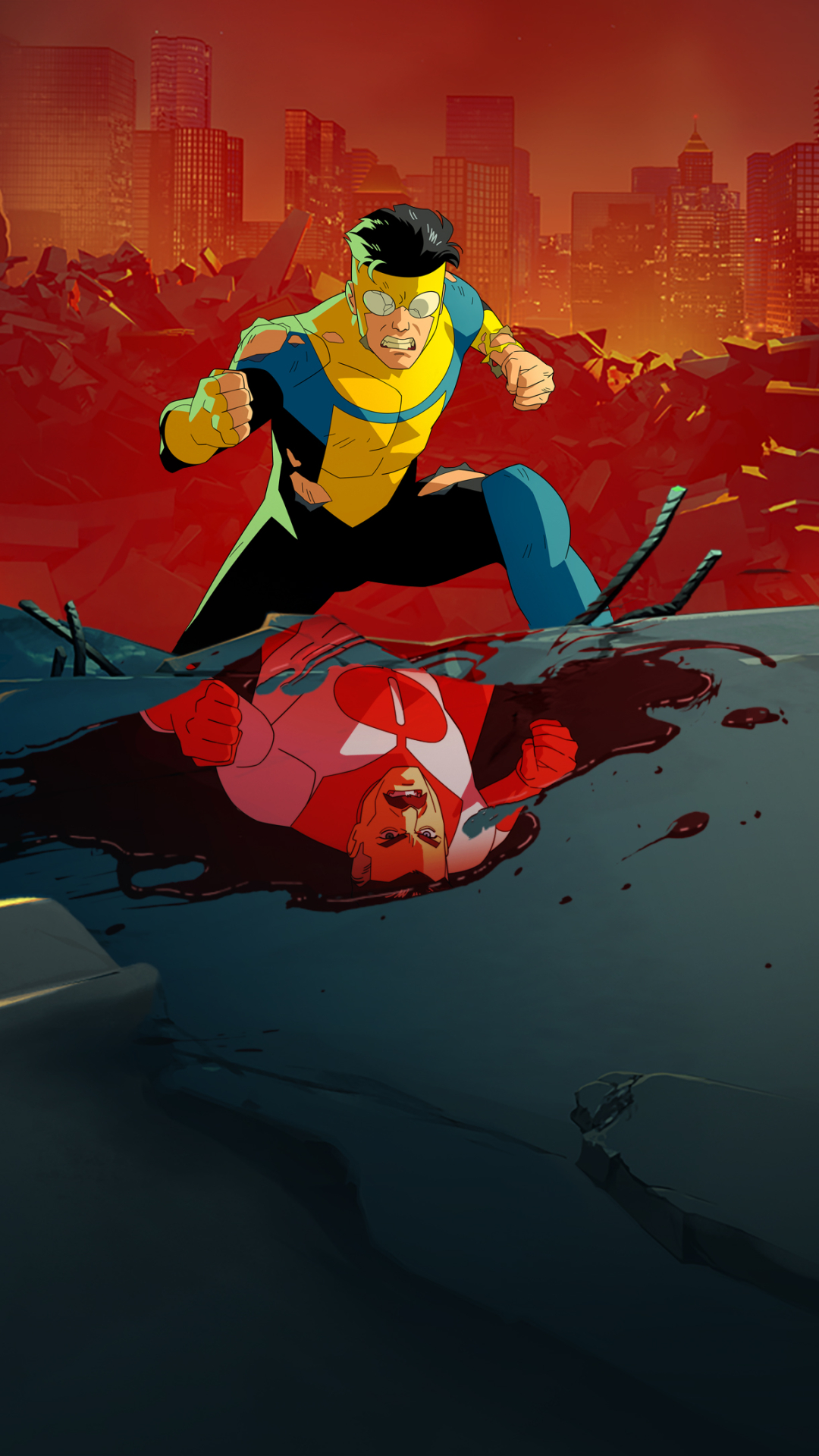 Invincible su corpo insanguinato, 1080x1920 Verticale, Samsung Galaxy