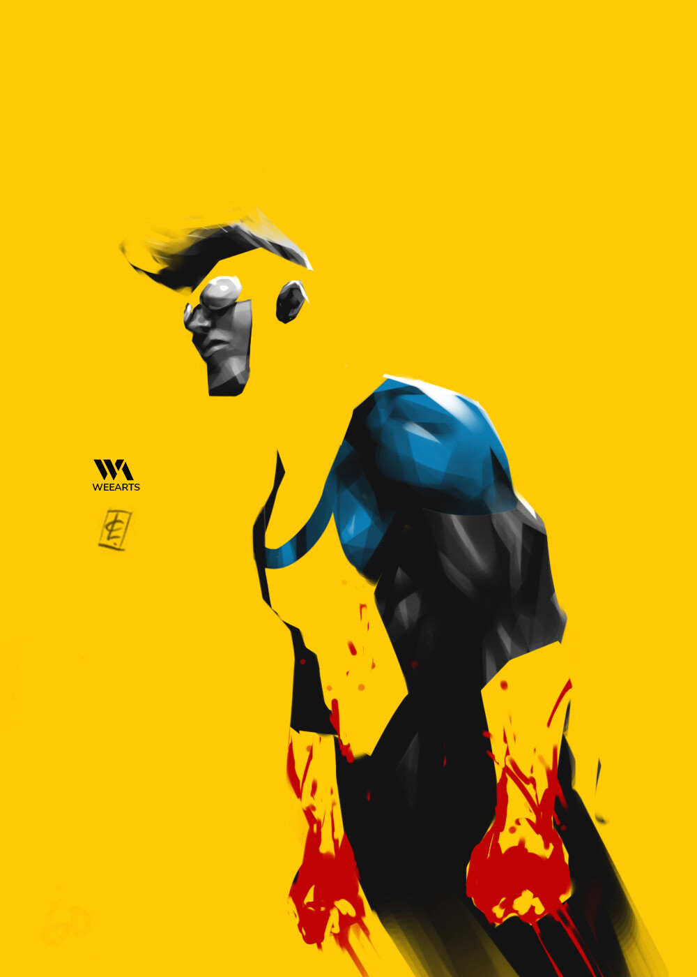 Invincible costume blu giallo, 1000x1400 Verticale, Mobile
