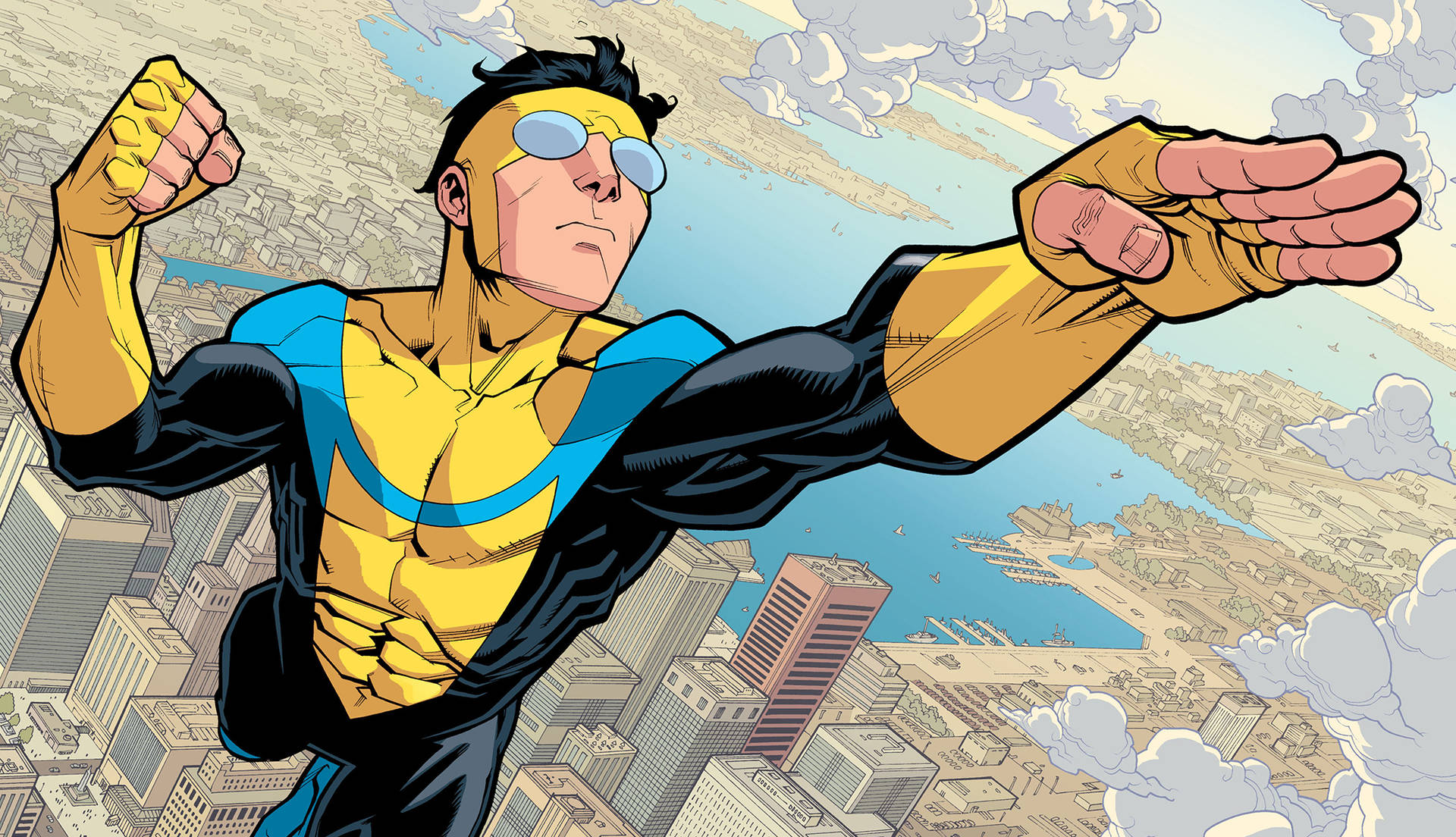 Invincible Mark Grayson in volo, 1920x1104 1080p, iMac