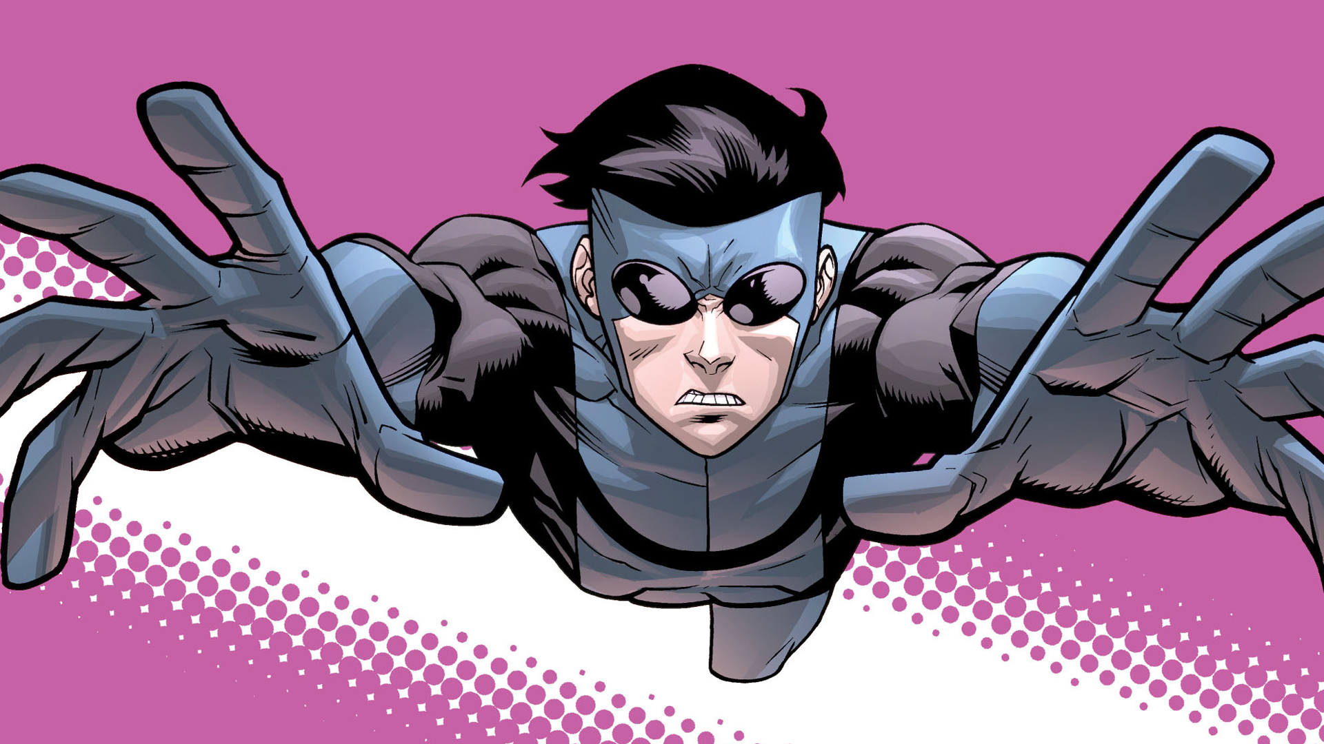 Invincible personaggio volante rosa, 1920x1080 Full HD, Laptop