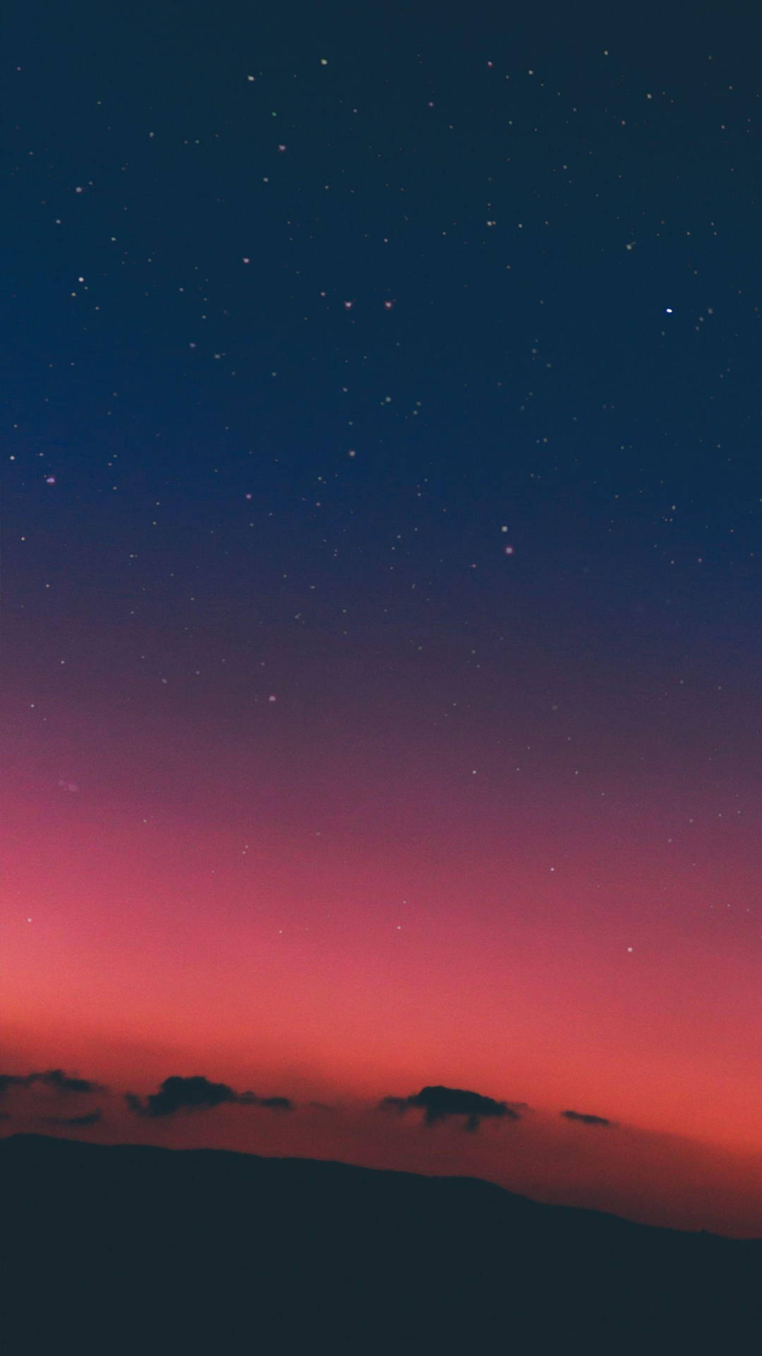 Cielo notturno stellato colline, 1080x1920 Full HD Verticale, iPhone