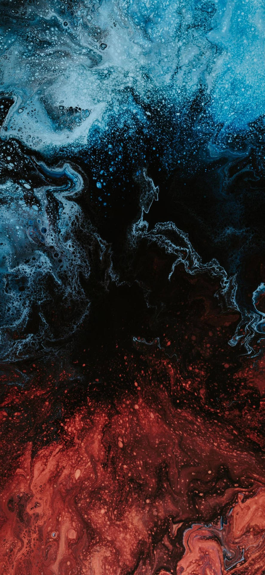 Onde astratte rosso viola, 1200x2714 Full HD Verticale, Smartphone