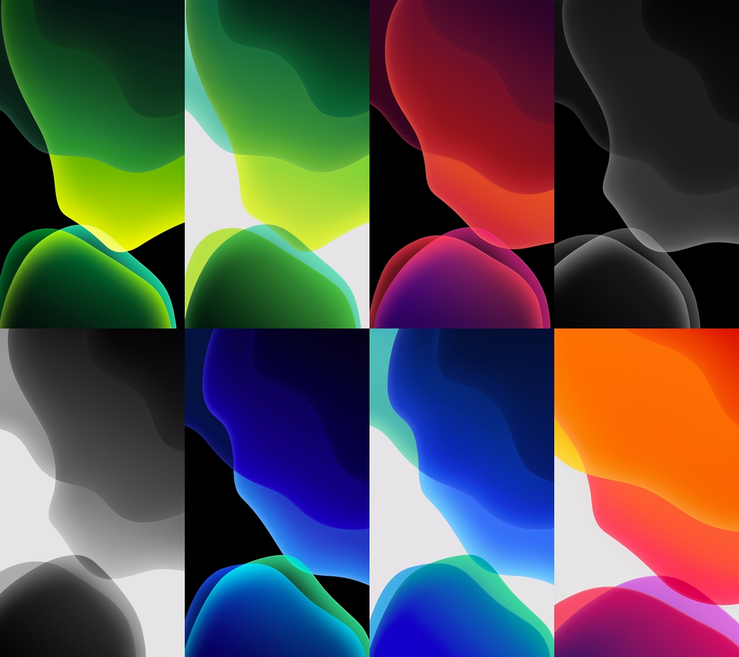 Sfondi astratti iOS 13 colorati, 1044x928 HD, PC