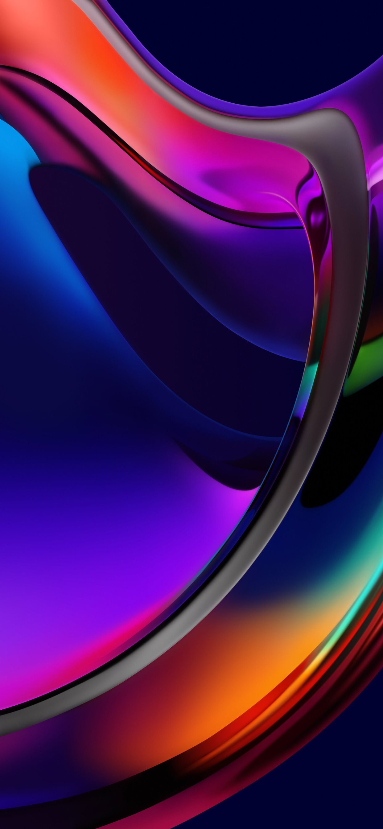 Onde astratte colorate sfumate, 1242x2688 Full HD Verticale, iPhone Pro Max