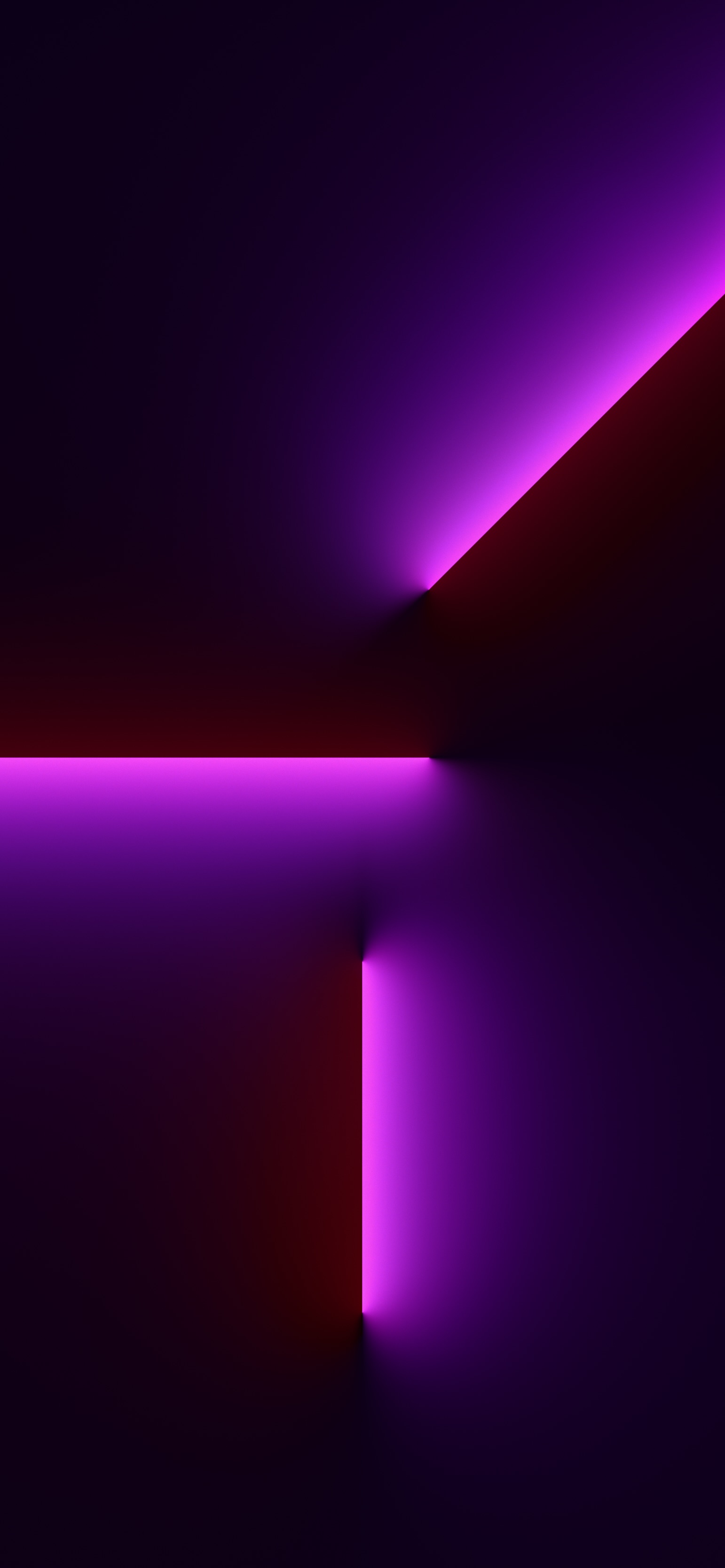 Linee luminose viola geometriche, 1542x3334 Verticale, POCO