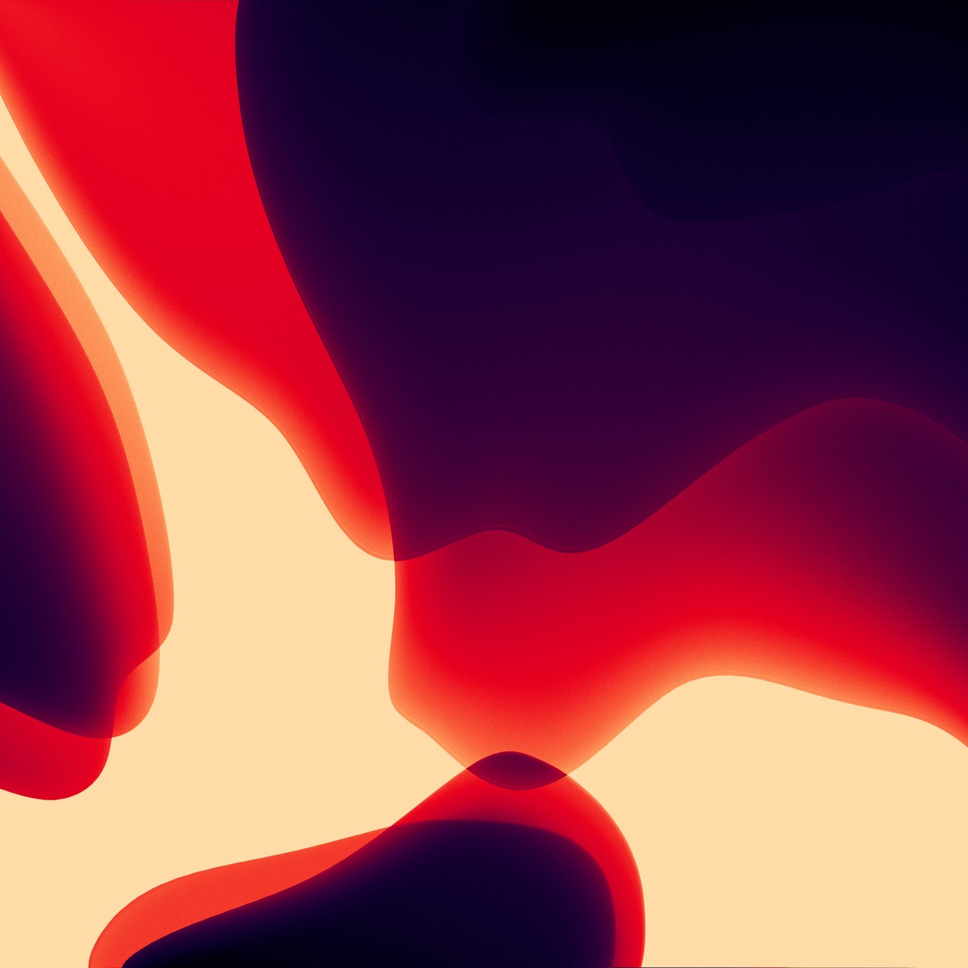Forme astratte fluide rosse nere, 1988x1988 Full HD+, Laptop