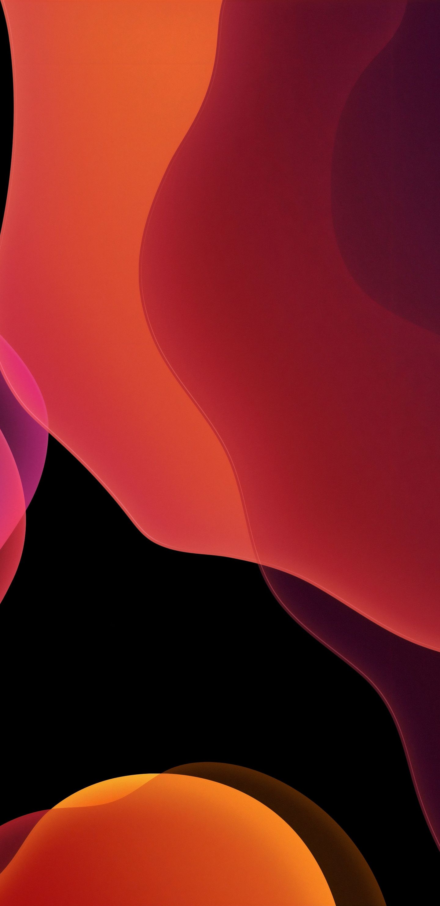 Onde astratte arancioni e nere, 1440x2960 Full HD Verticale, Samsung Galaxy