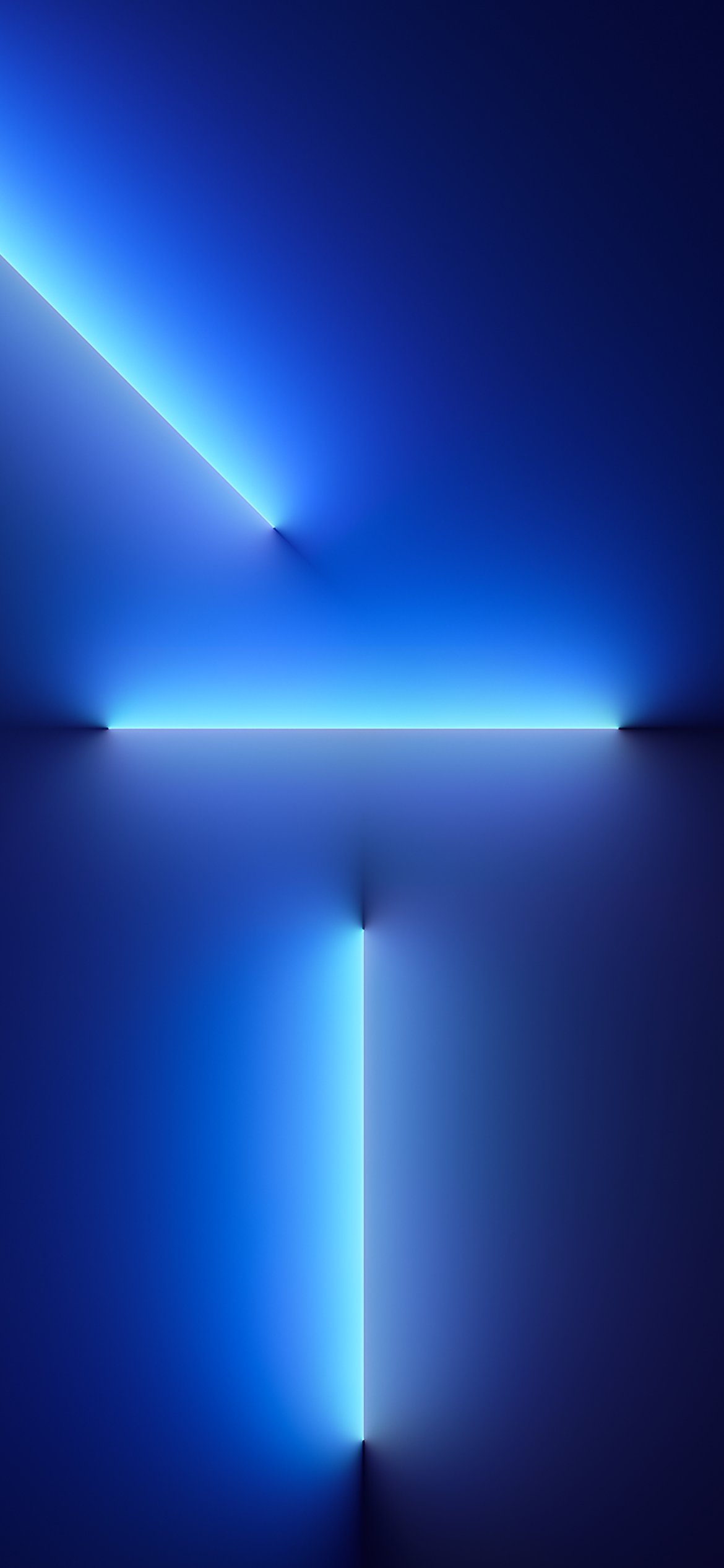 Linee neon blu astratte, 1170x2532 Verticale, Telefono