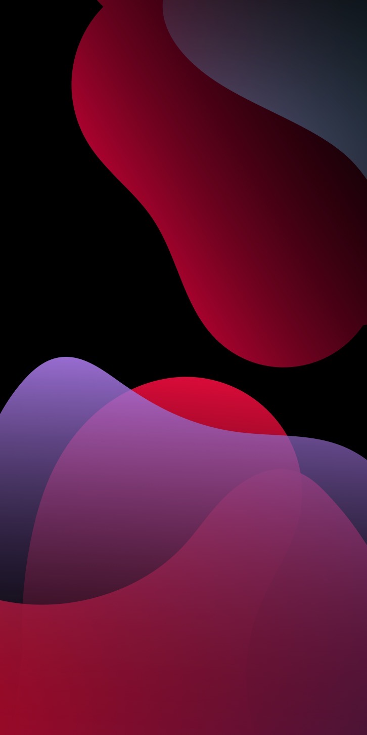 Onde astratte rosse viola scure, 726x1452 Verticale, Telefono