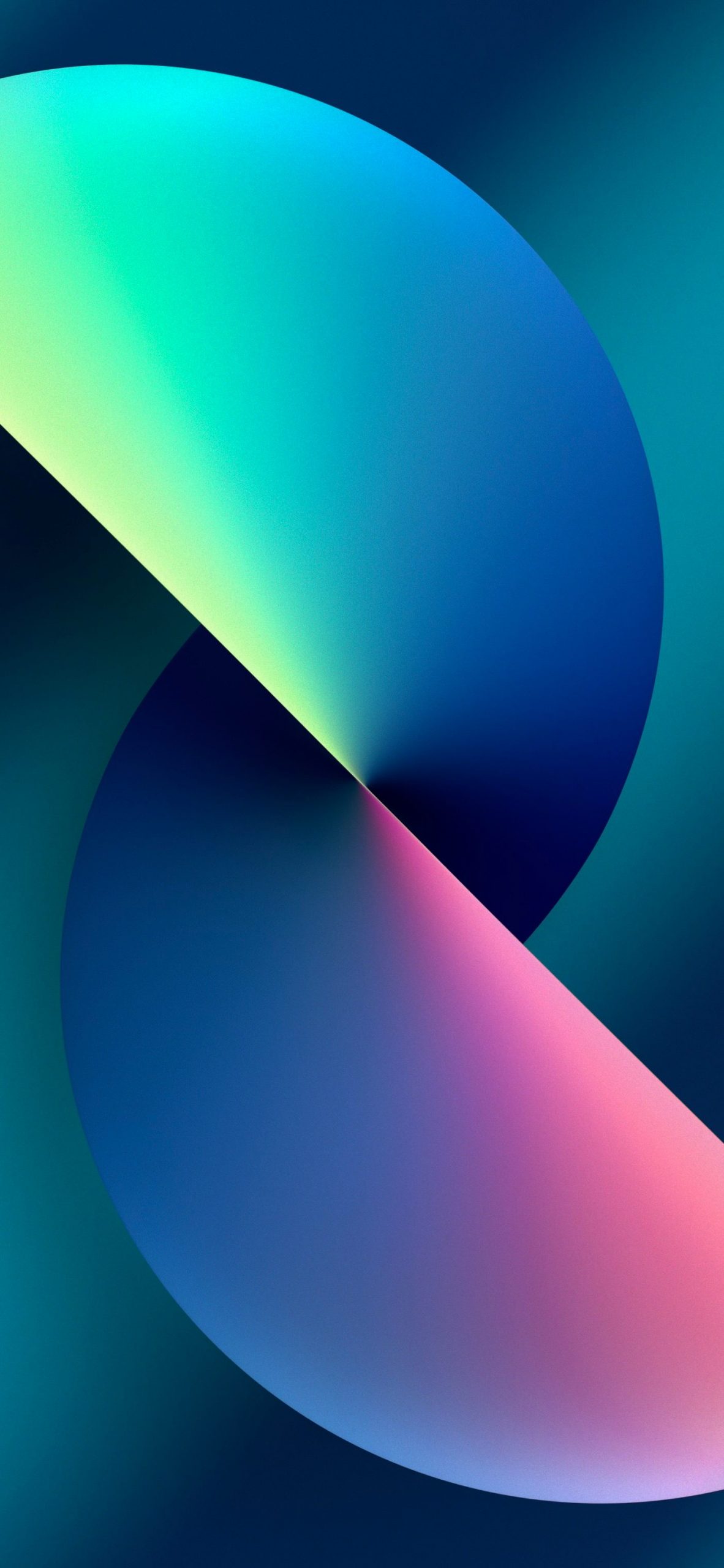 Sfere astratte blu verde rosa, 1182x2560 Full HD Verticale, Smartphone