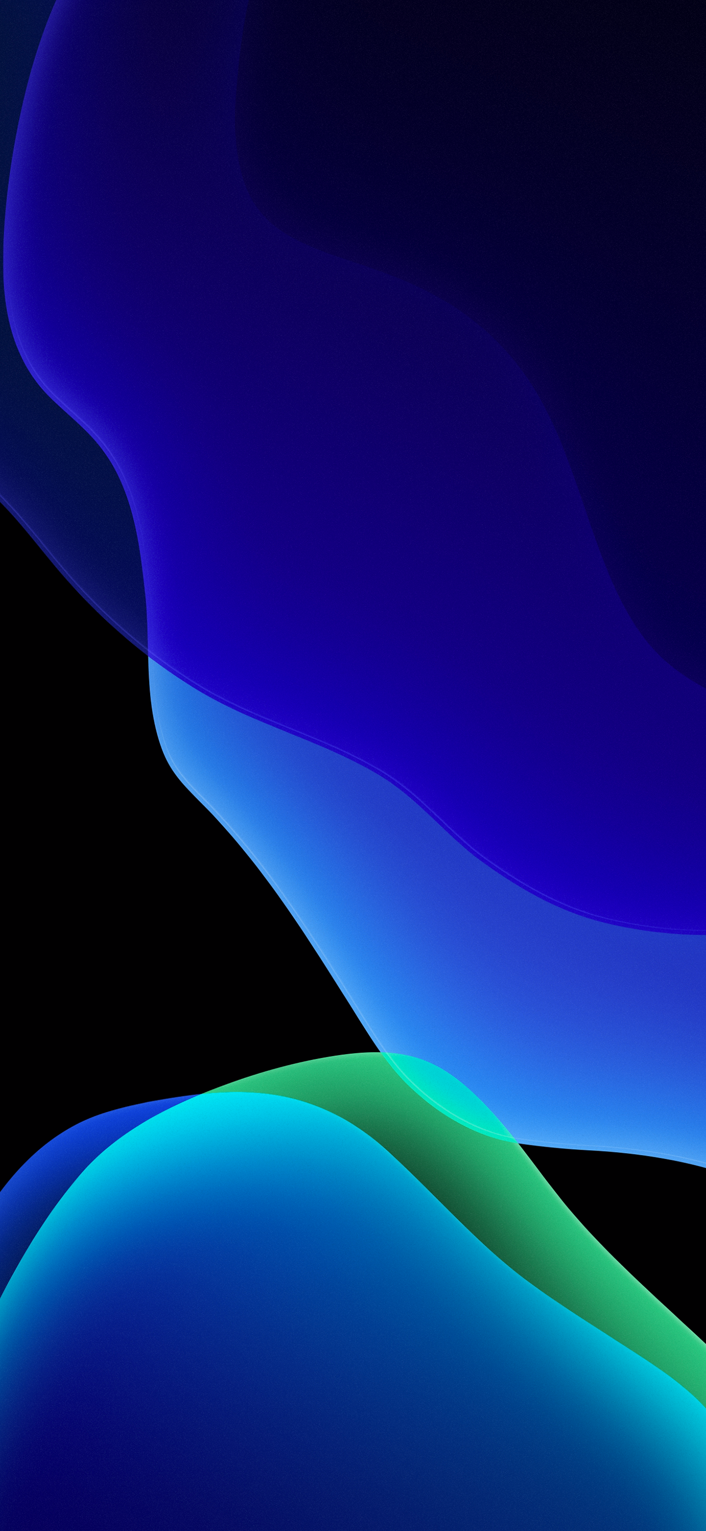 Forme astratte fluide blu, 1436x3113 Verticale, Xiaomi