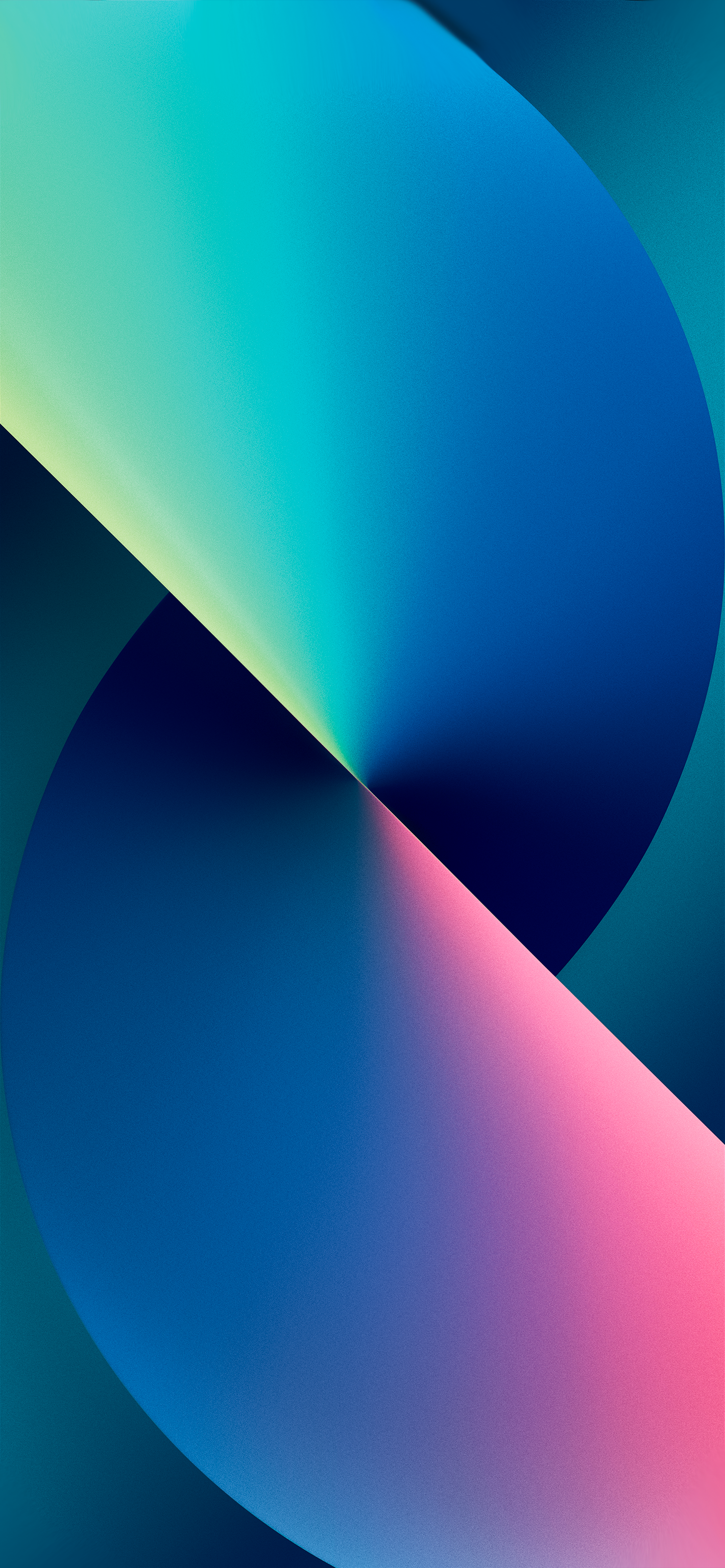 Sfondo astratto onde blu rosa, 1420x3073 Verticale, Mobile