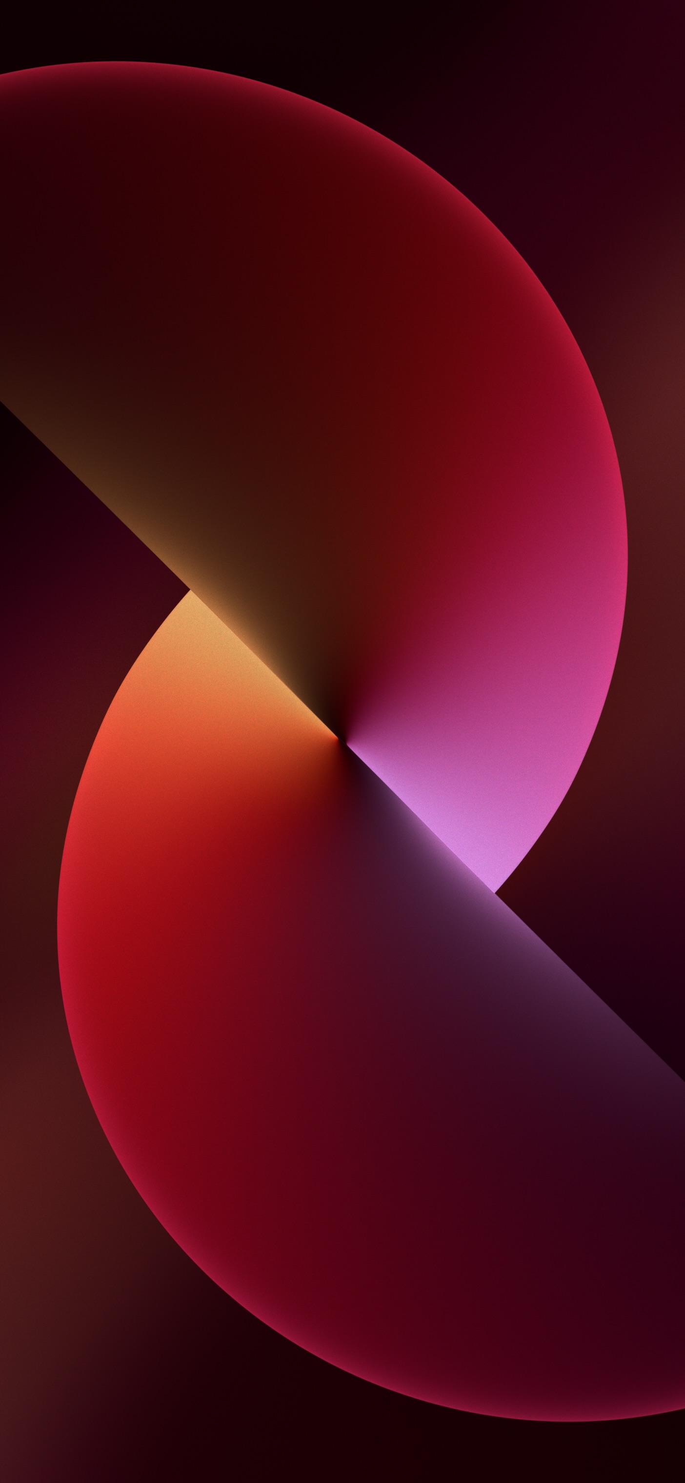 Sfere astratte rosso arancio, 1404x3040 Full HD Verticale, iPhone