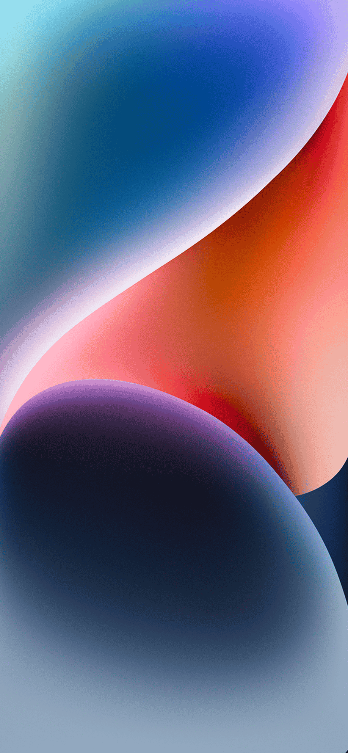 Sfondo astratto forme fluide colorate, 1170x2532 Verticale, Mobile