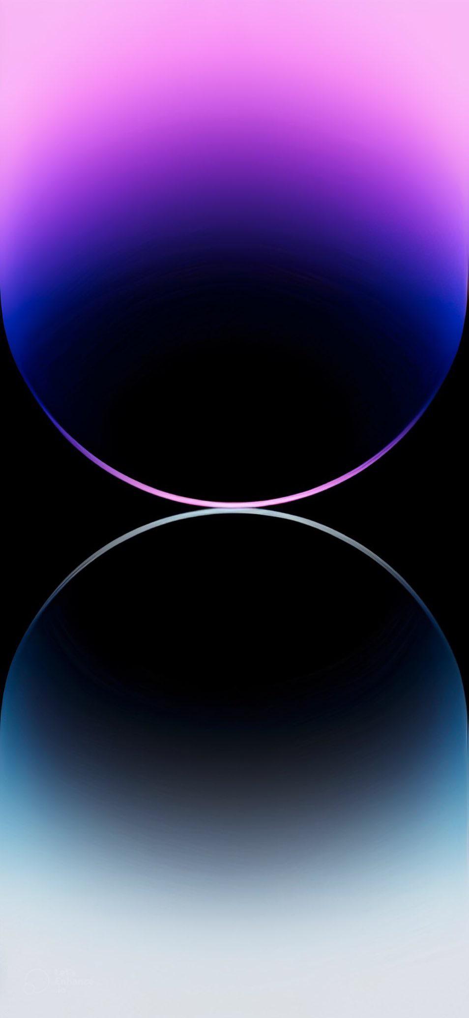 Sfera astratta viola nero, 954x2070 Verticale, Mobile