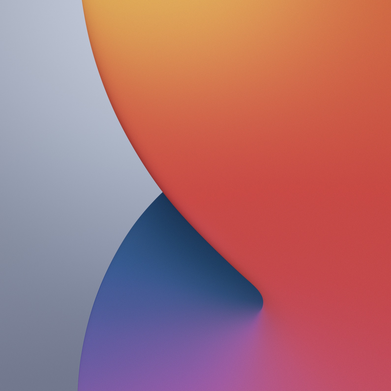 Sfondo astratto iOS 14 gradiente, 1590x1590 HD, Desktop