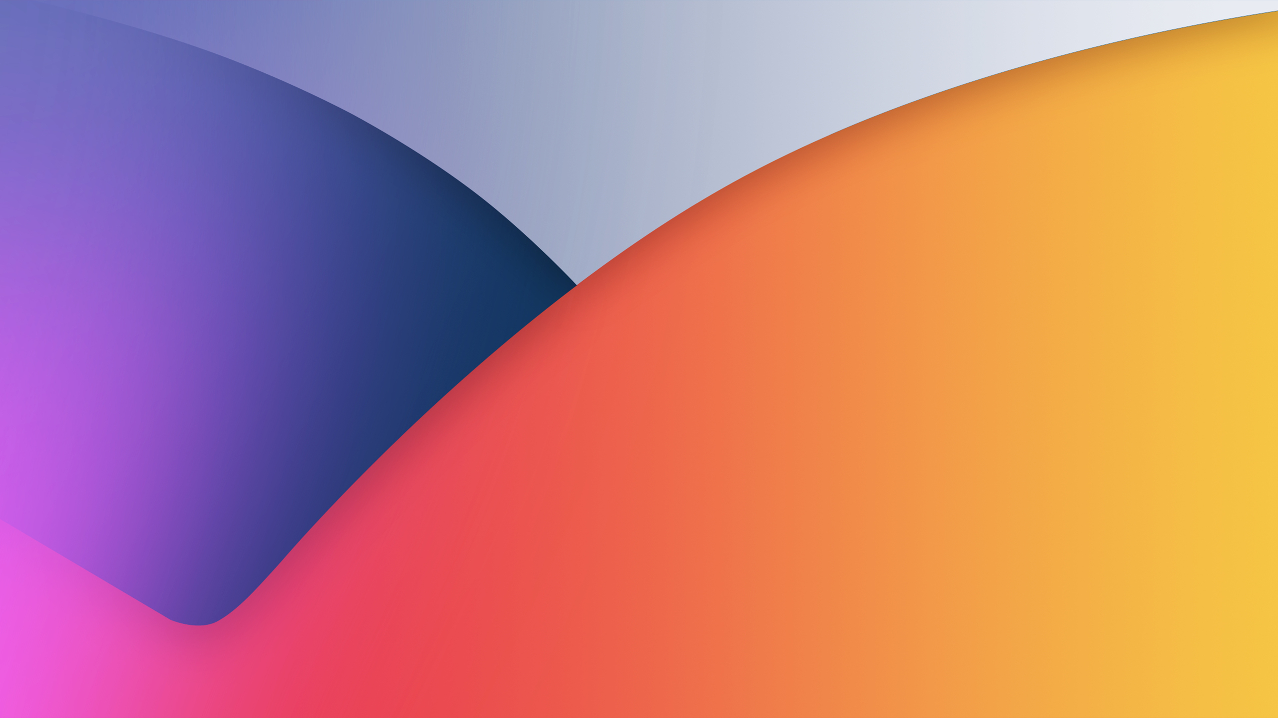Onde astratte colorate iOS, 2560x1440 2K, Desktop
