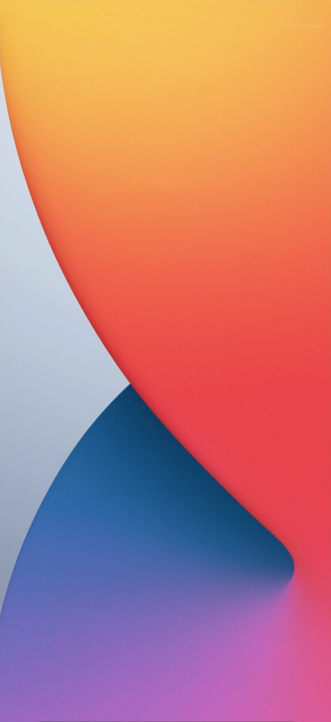 Sfondo astratto curve colorate, 660x1438 Full HD Verticale, Smartphone