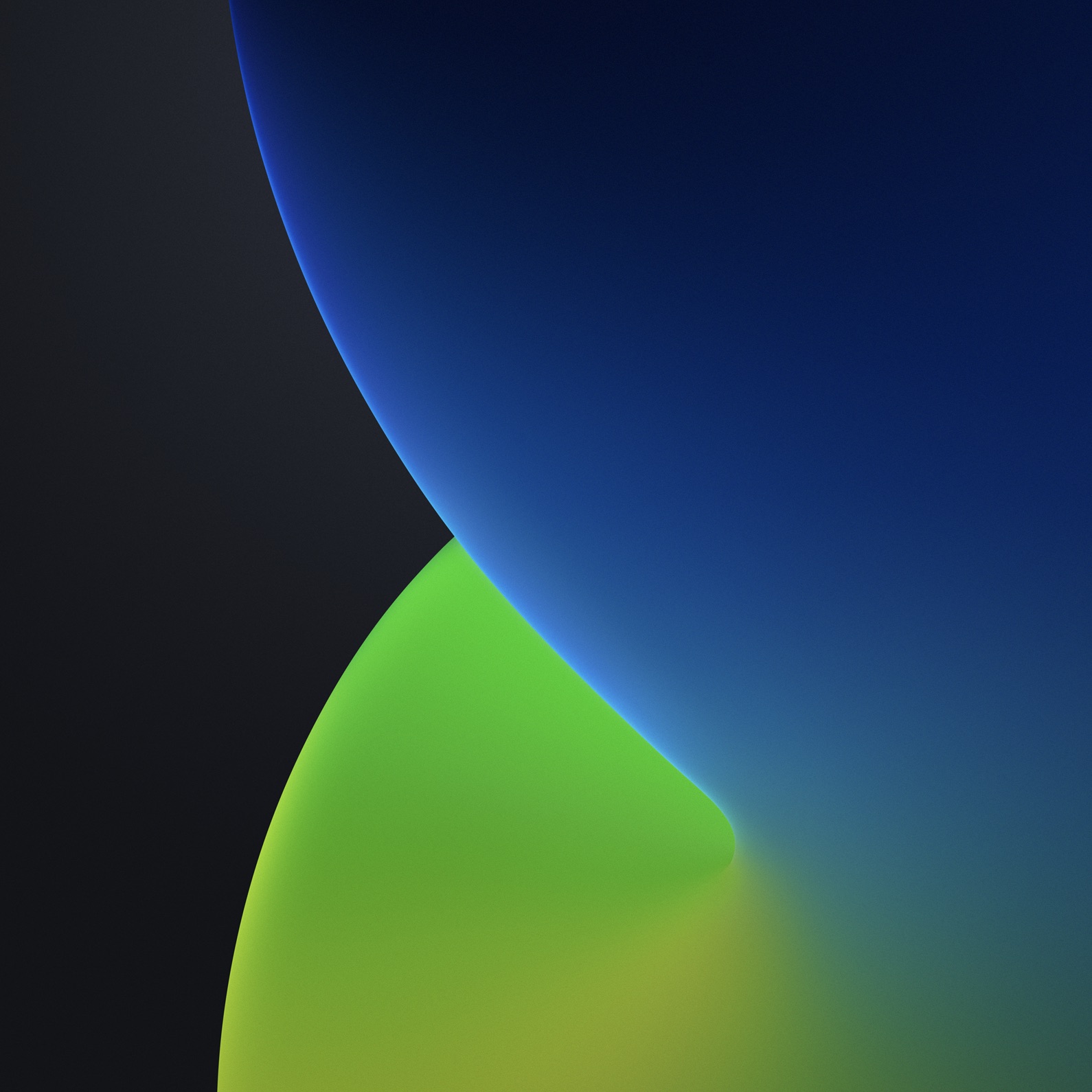 Sfere astratte blu verde, 1590x1590 HD, HP Laptop