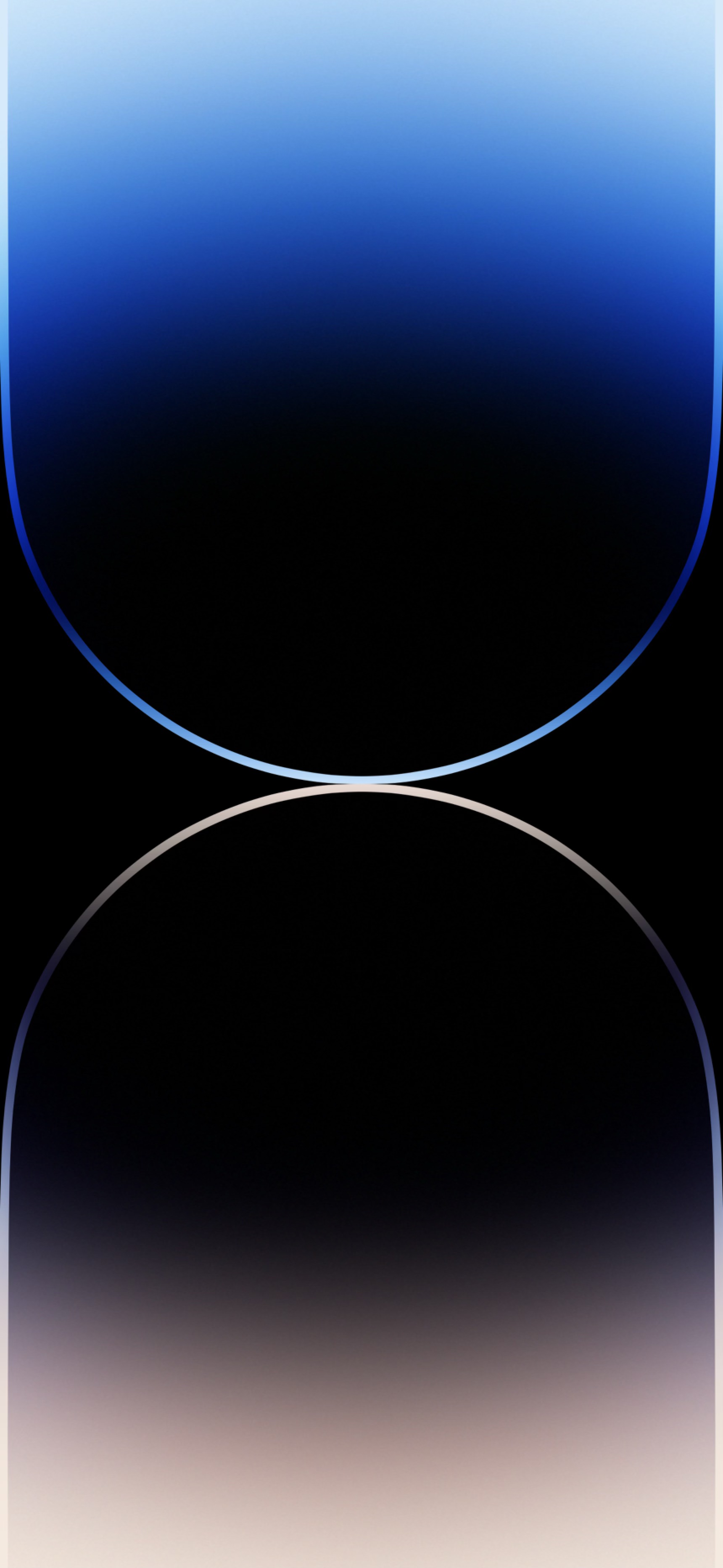 Cerchi astratti blu e nero, 1720x3728 Full HD Verticale, Smartphone