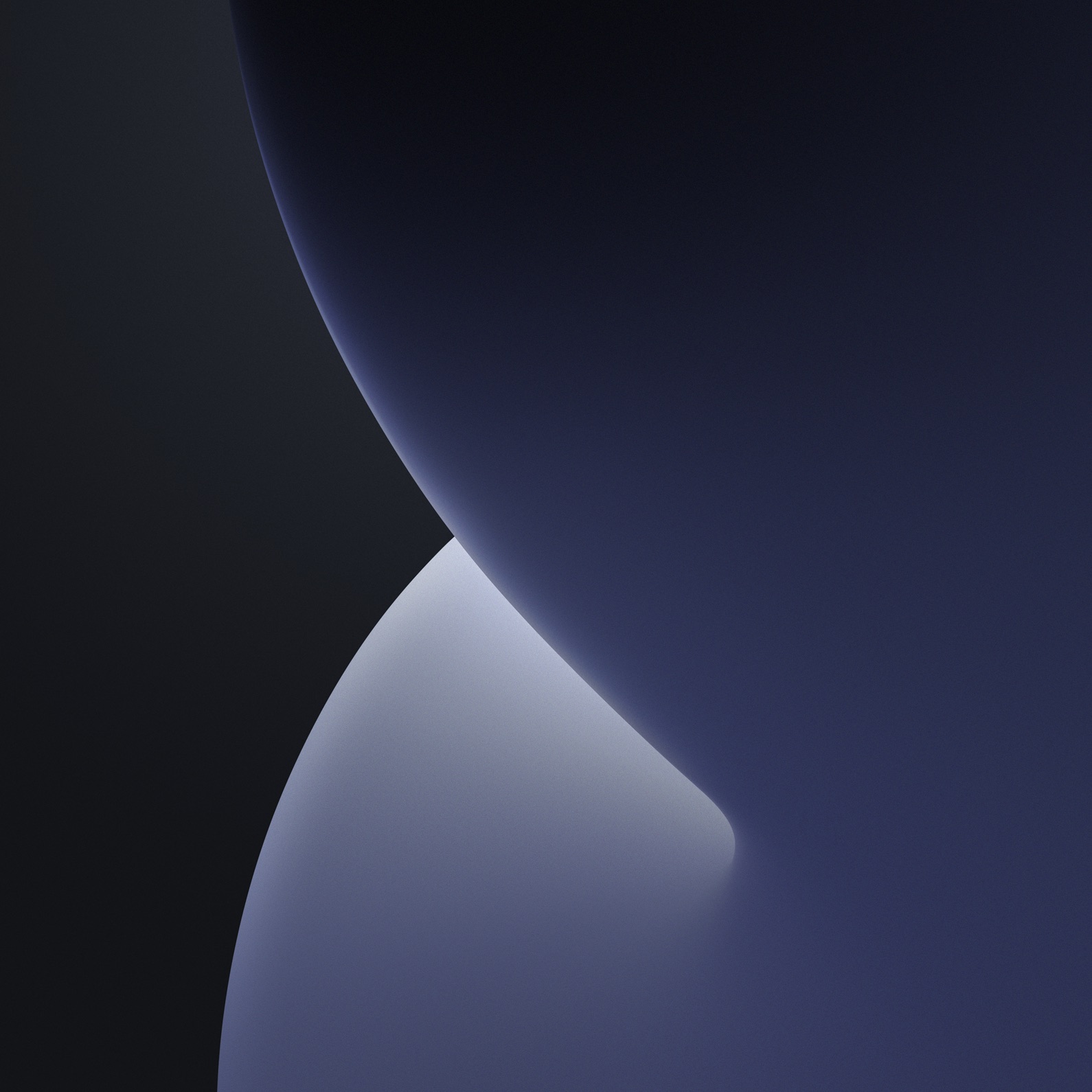 Sfere astratte grigio blu, 1590x1590 HD, Desktop