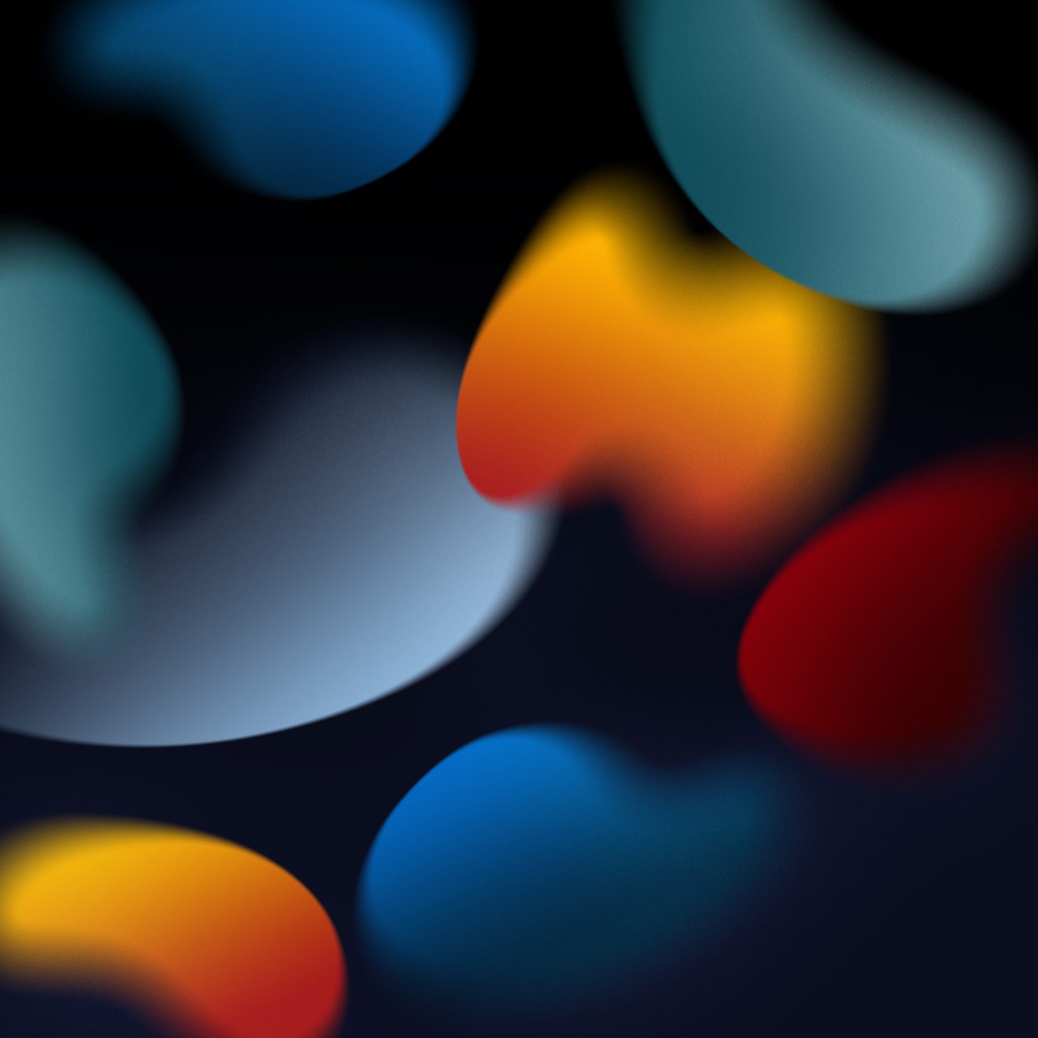 Sfondo astratto forme sfumate colorate, 1480x1480 HD, Desktop