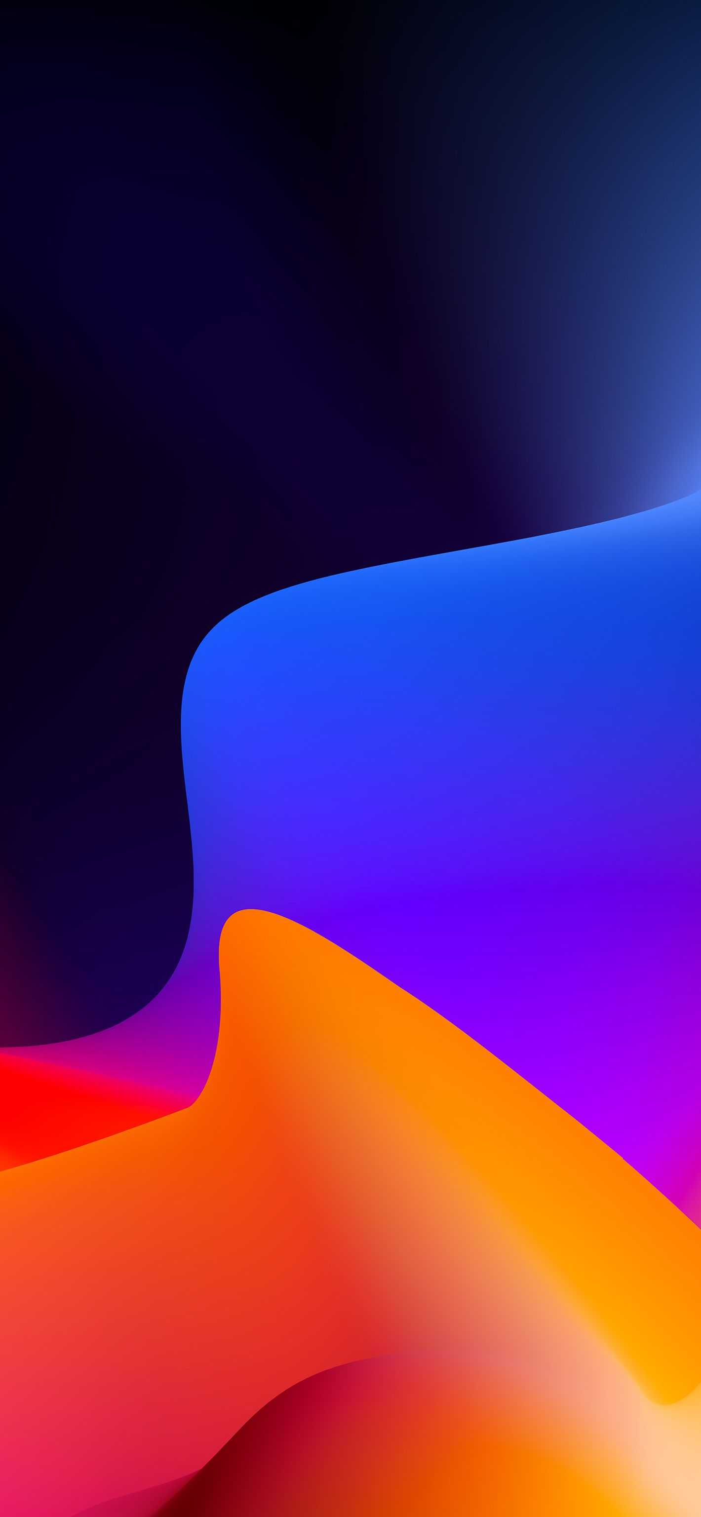 Onde astratte colorate fluide, 1420x3073 Full HD Verticale, iPhone