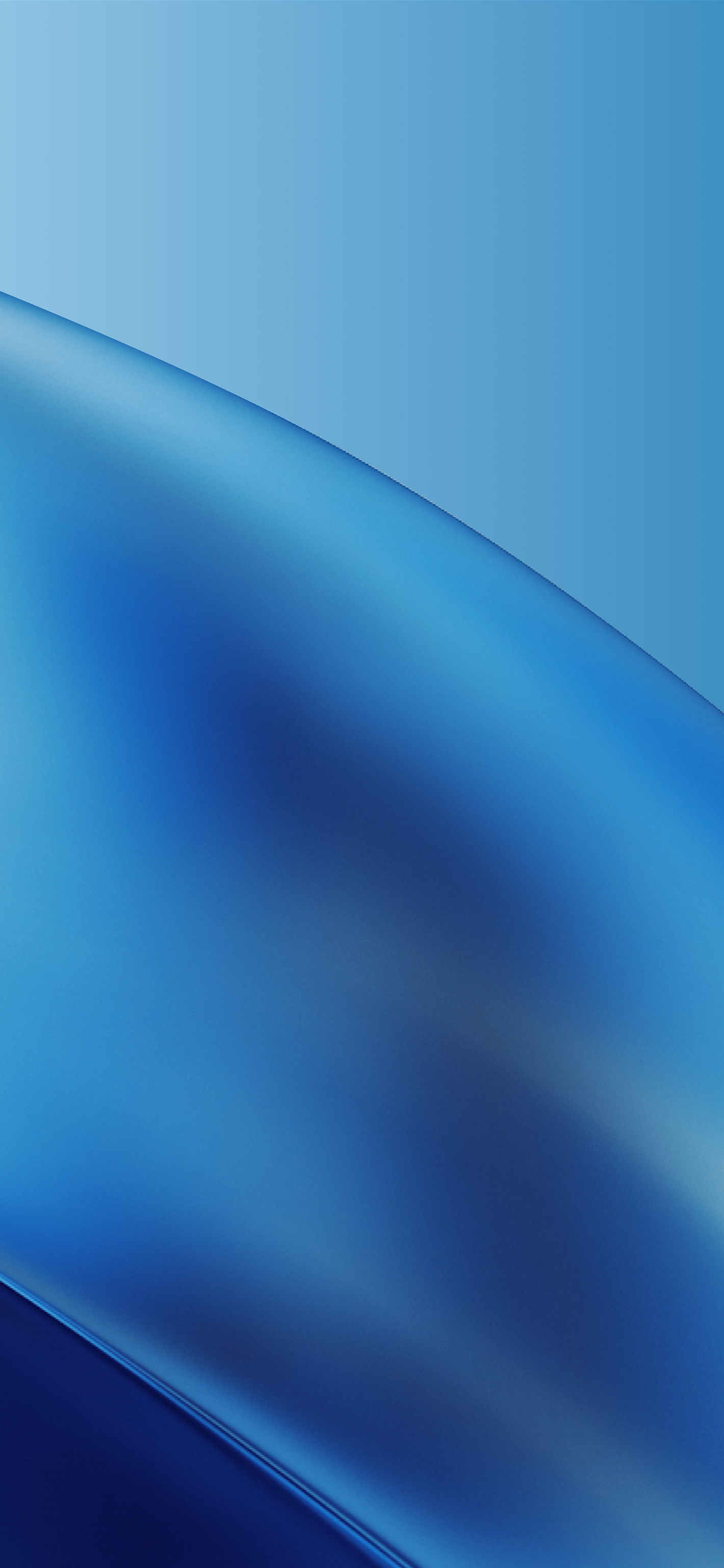 Onda astratta blu sfumato, 1420x3073 Verticale, Telefono