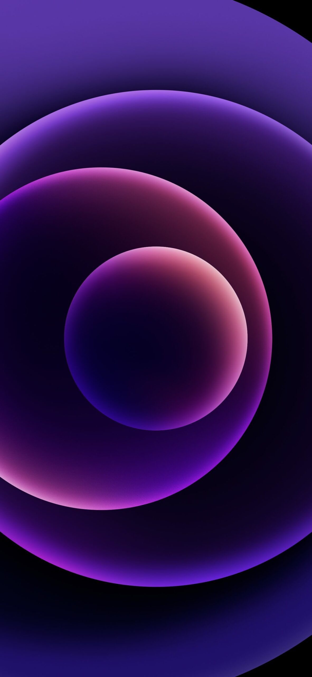 Sfere astratte viola sfumate, 1182x2560 Full HD Verticale, iPhone