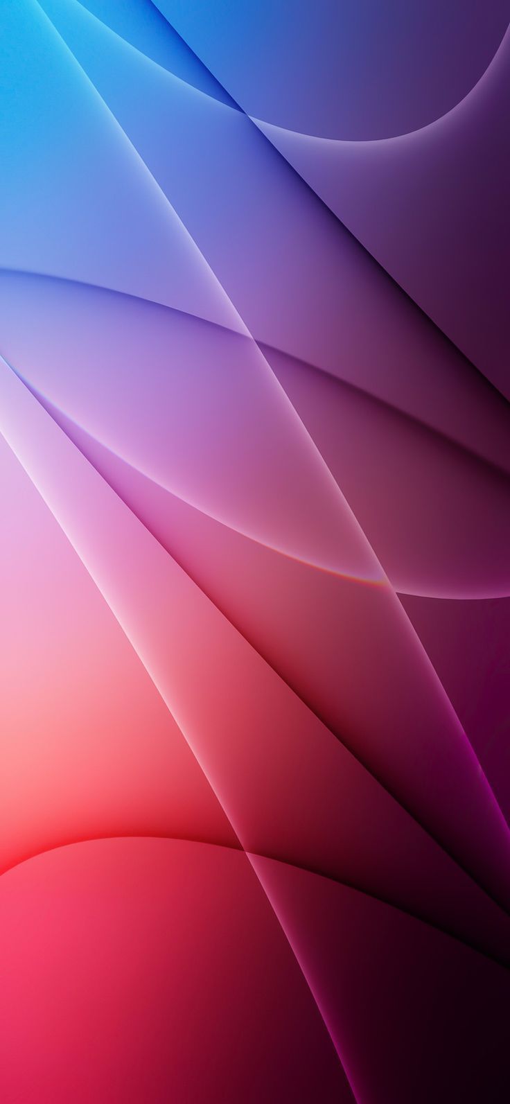Onde astratte blu viola rosso, 736x1593 Verticale, POCO