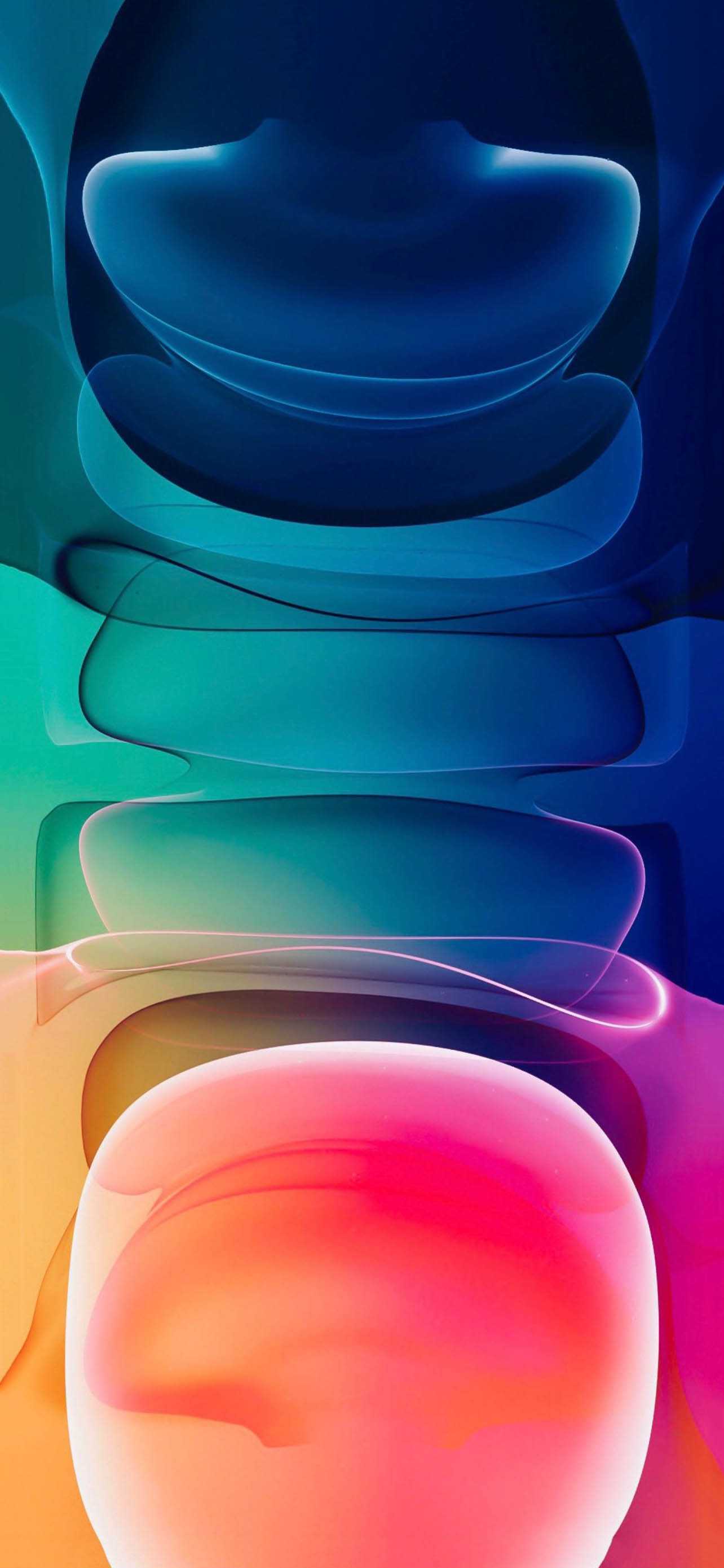 Sfondo astratto forme fluide colorate, 1284x2778 Full HD Verticale, iPhone