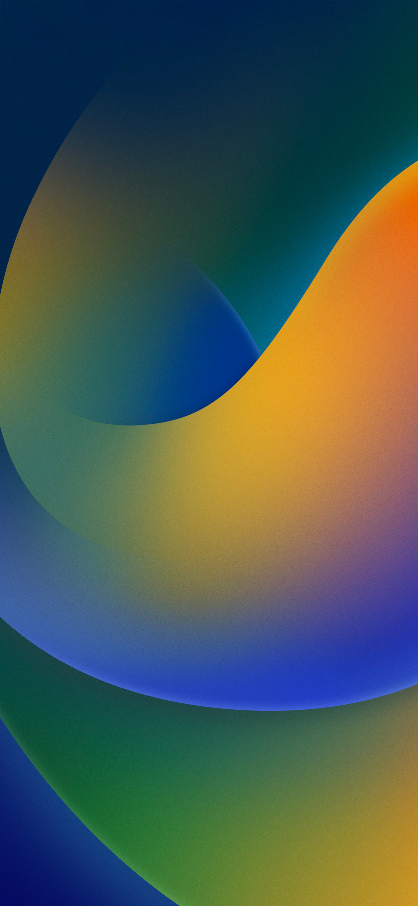 Onde astratte multicolori sfumate, 1420x3073 Verticale, Mobile