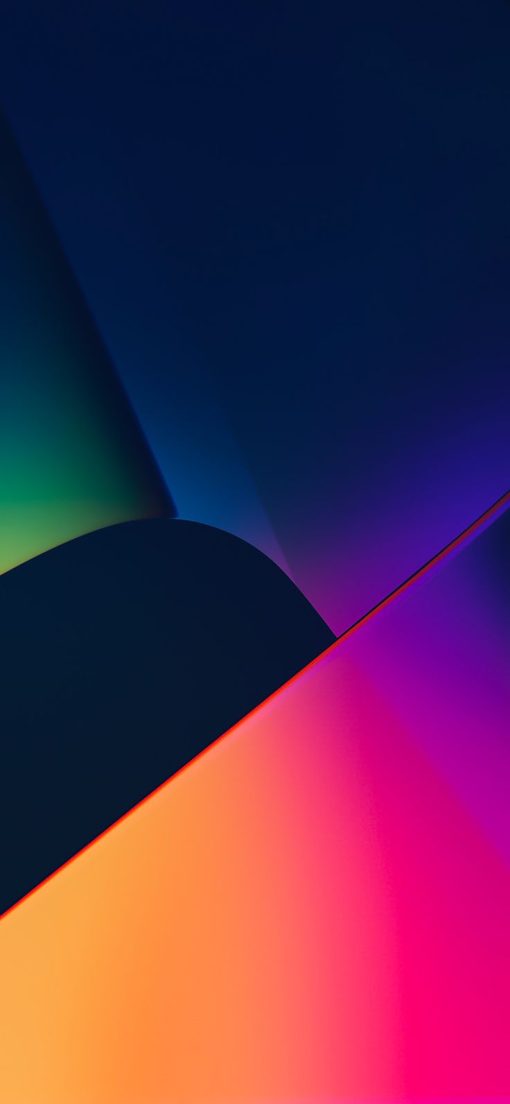 Astratto sfumature colorate geometriche, 736x1592 Full HD Verticale, Smartphone