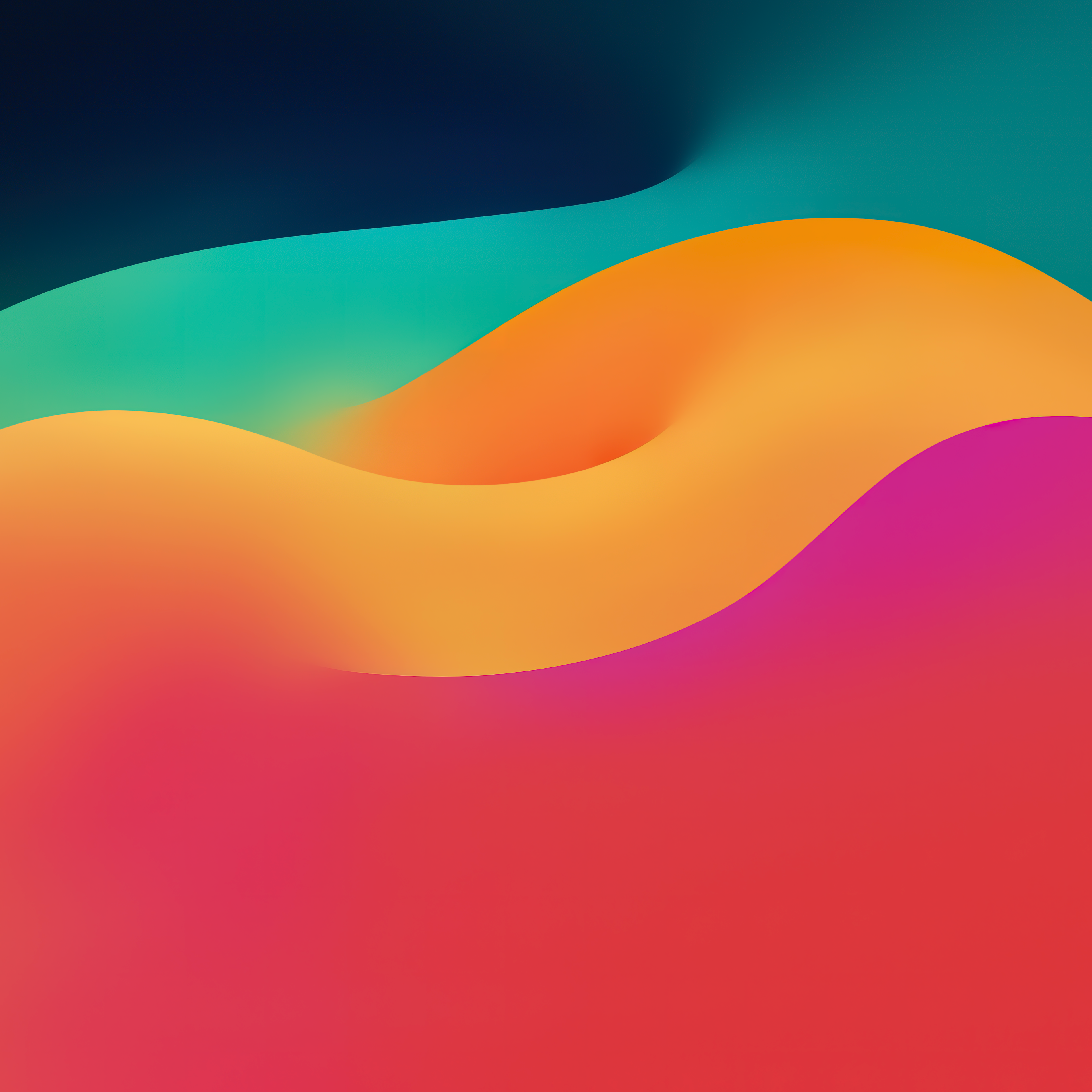 Onde astratte arancioni e rosa, 3840x3840 4K Ultra HD, Monitor 4K