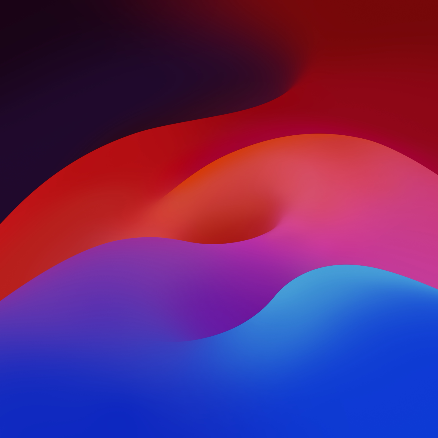 Onde astratte rosso viola blu, 1456x1456 720p, MacBook Air