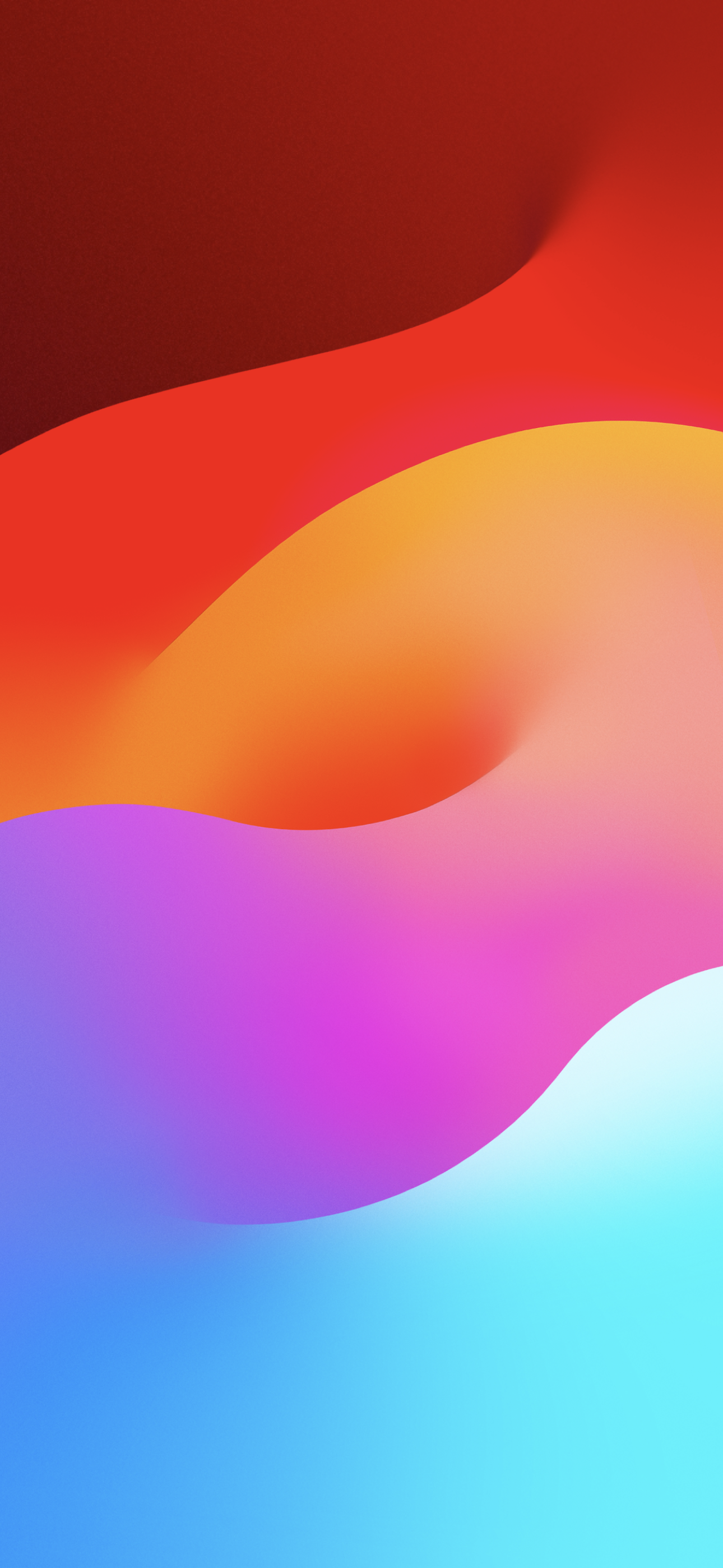 Onde astratte multicolori sfumate, 1290x2796 Verticale, Telefono