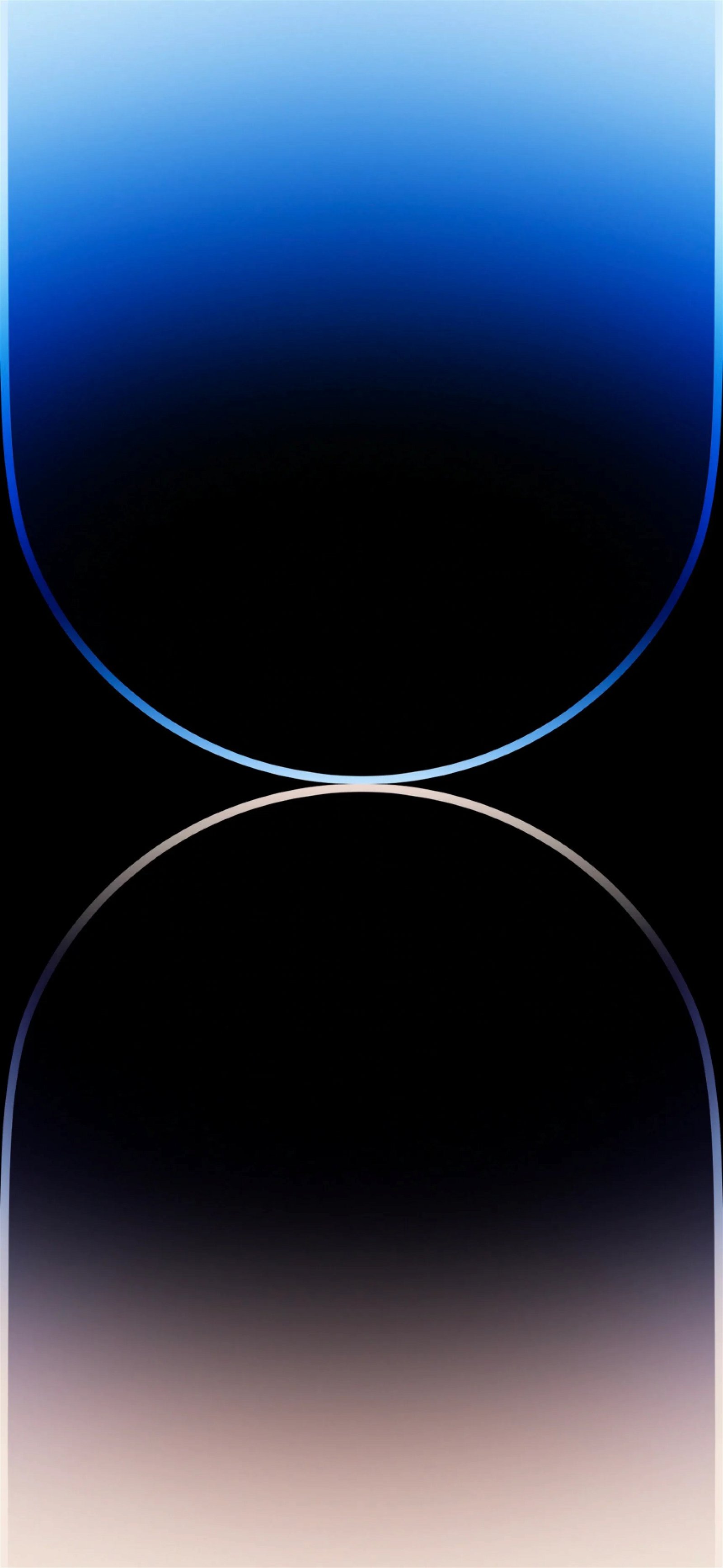 Cerchi astratti blu e nero, 1600x3468 Full HD Verticale, iPhone