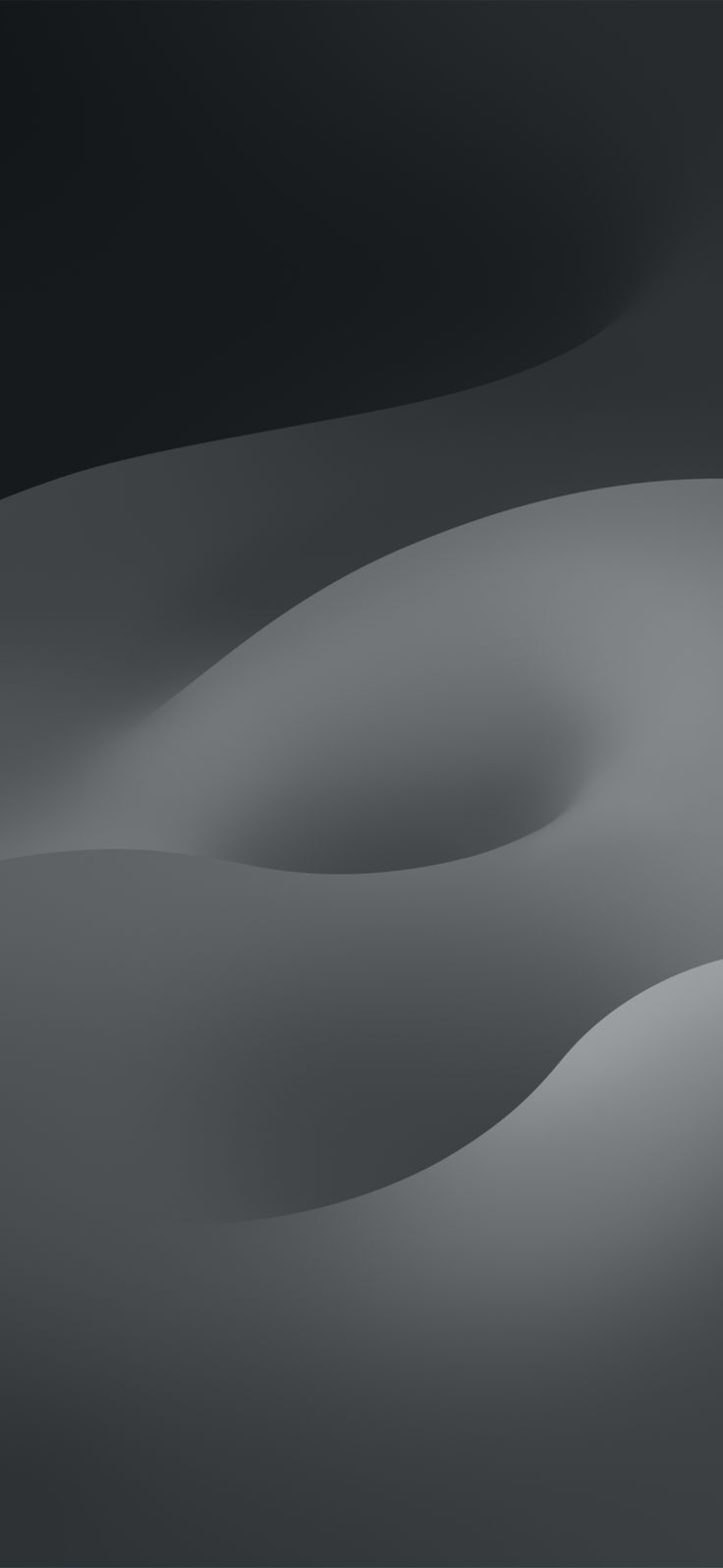 Onde astratte grigio scuro, 736x1595 Verticale, Mobile