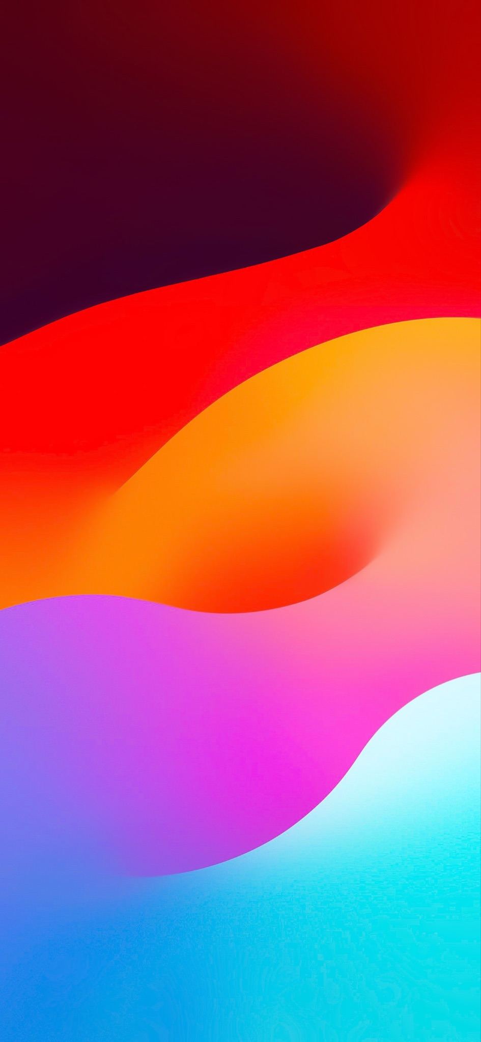 Onde astratte colorate fluide, 945x2048 Full HD Verticale, iPhone
