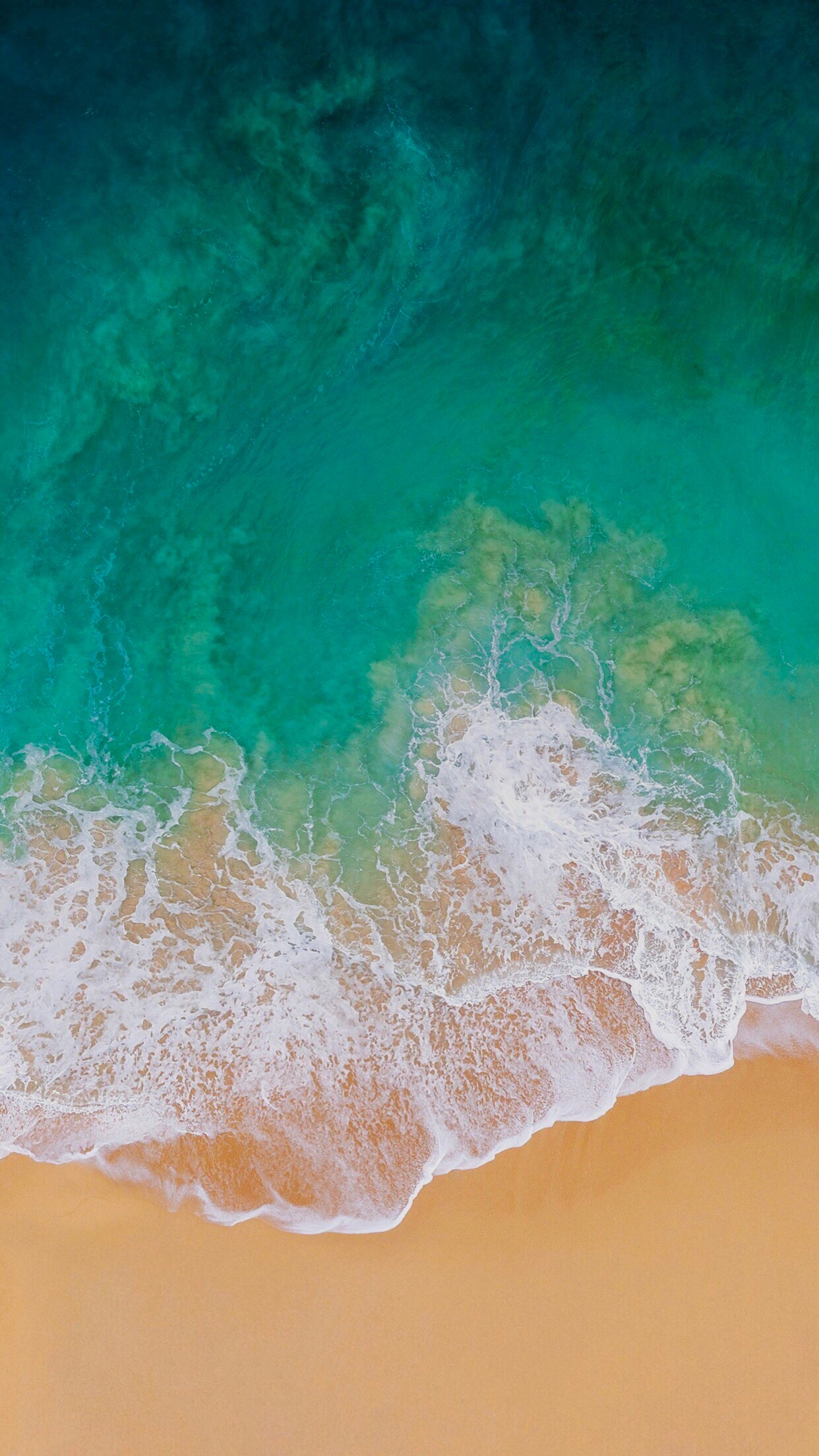 onda oceano turchese spiaggia, 1242x2208 Verticale, iPhone Plus