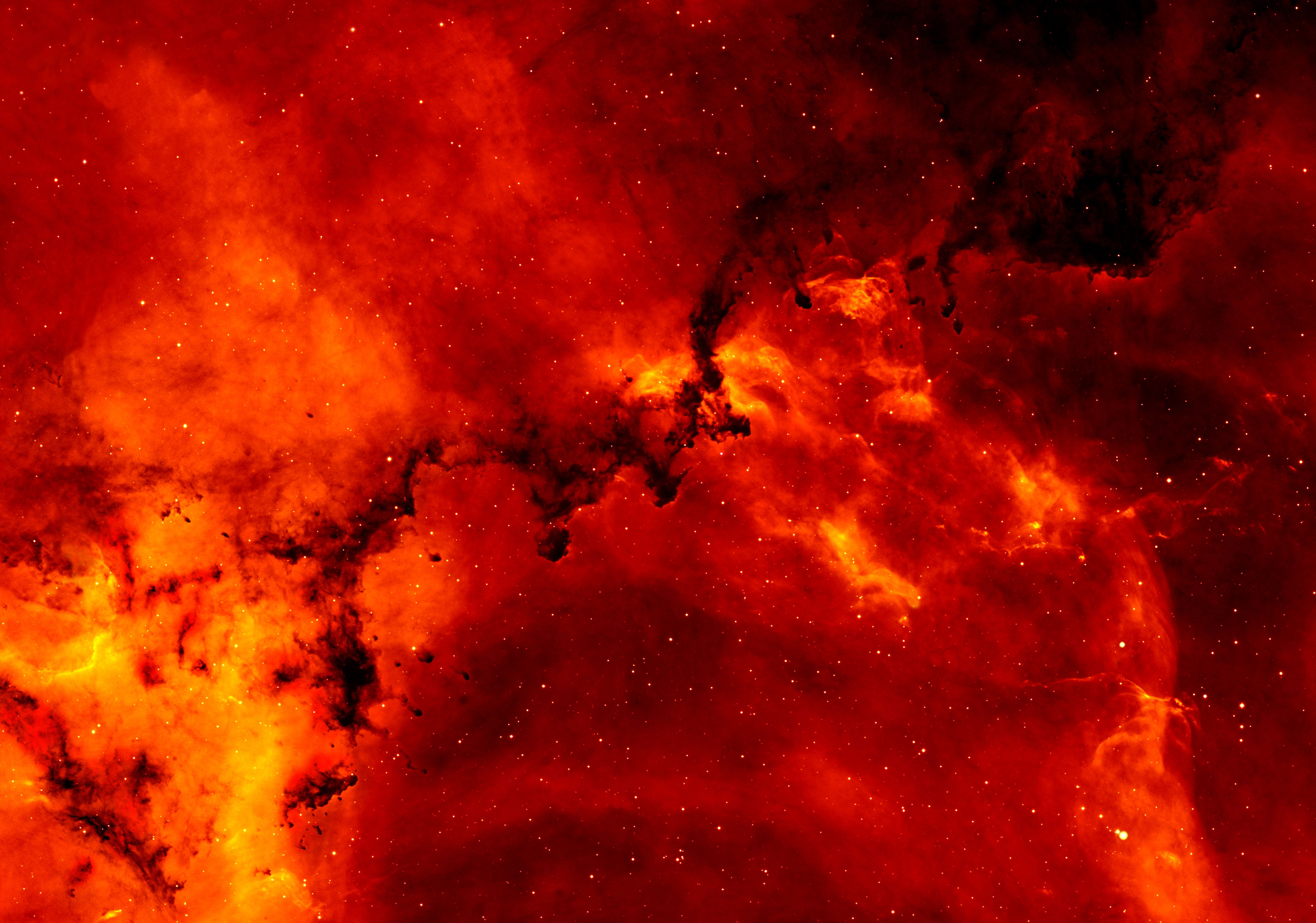 Nebulosa rossa spaziale, 5388x3777 4K Ultra HD, Monitor 4K