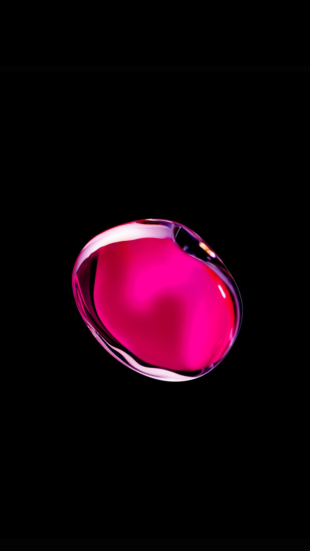 Sfera rosa astratta iOS 7, 1242x2208 Verticale, iPhone