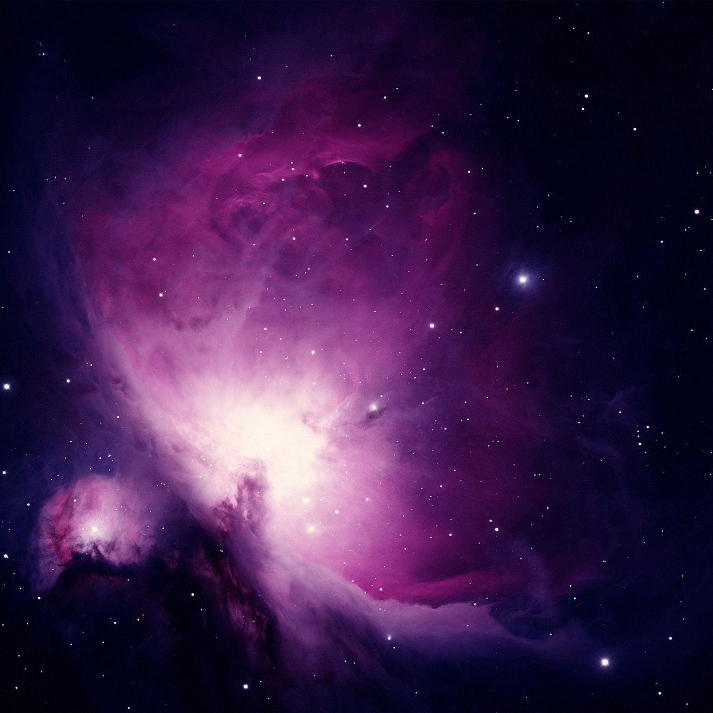 Nebulosa viola nello spazio, 1424x1424 HD, Desktop